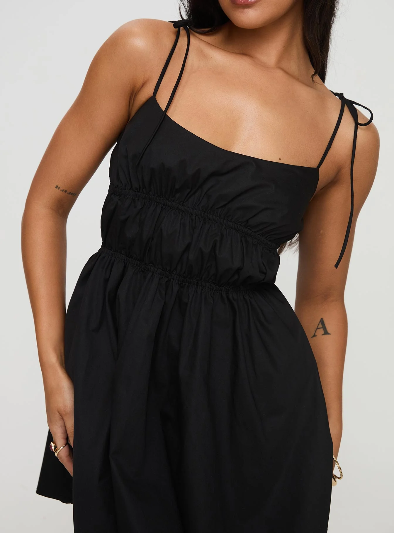 Jacksonne Mini Dress Black Petite - Image 6