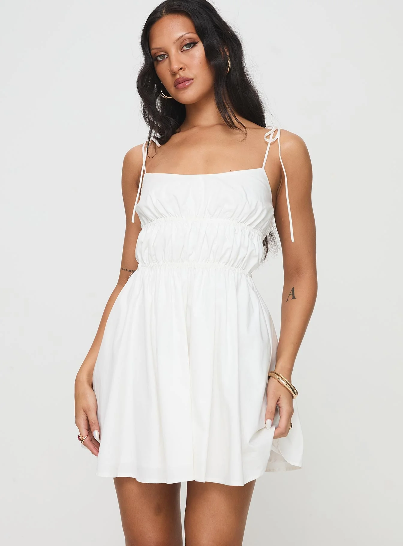Jacksonne Mini Dress White - Image 2