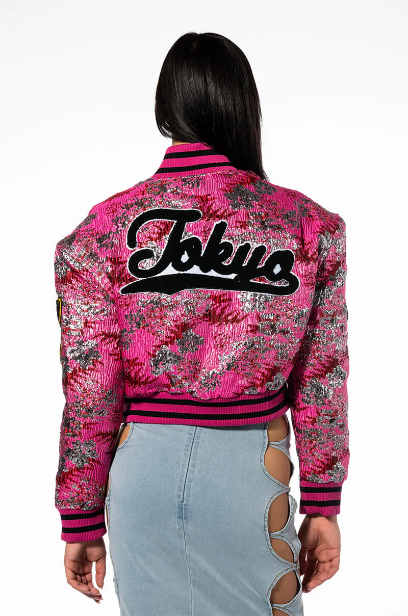 JACQUARD VARSITY BOMBER - Image 11