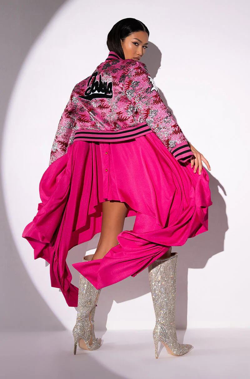 JACQUARD VARSITY BOMBER - Image 6