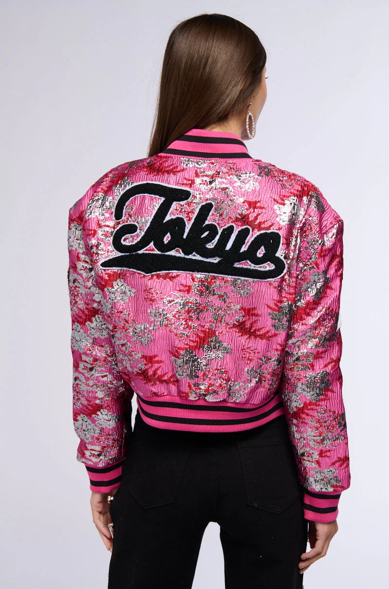 JACQUARD VARSITY BOMBER - Image 6