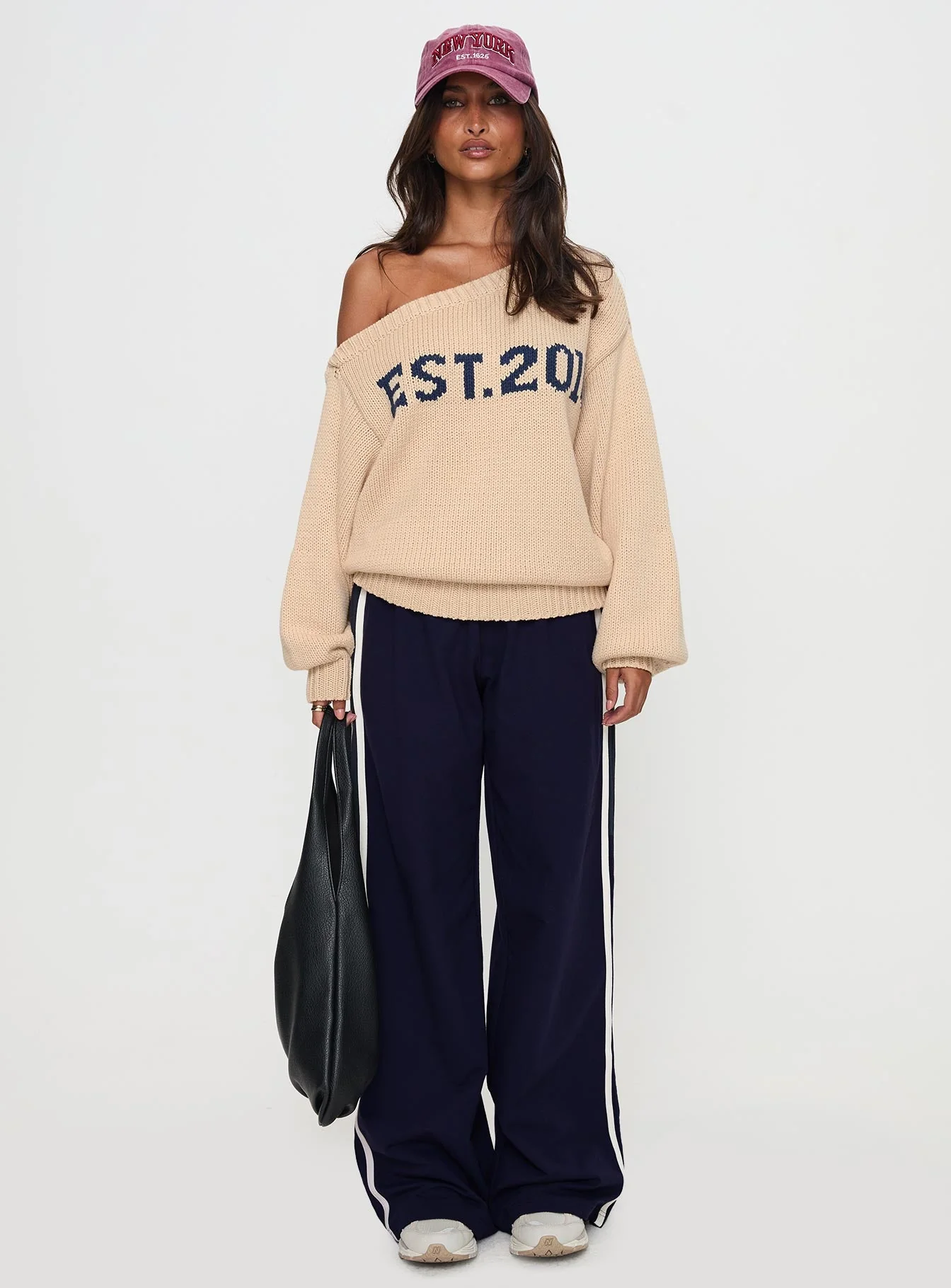 Jadynn Off Shoulder Knit Sweater Cream - Image 7
