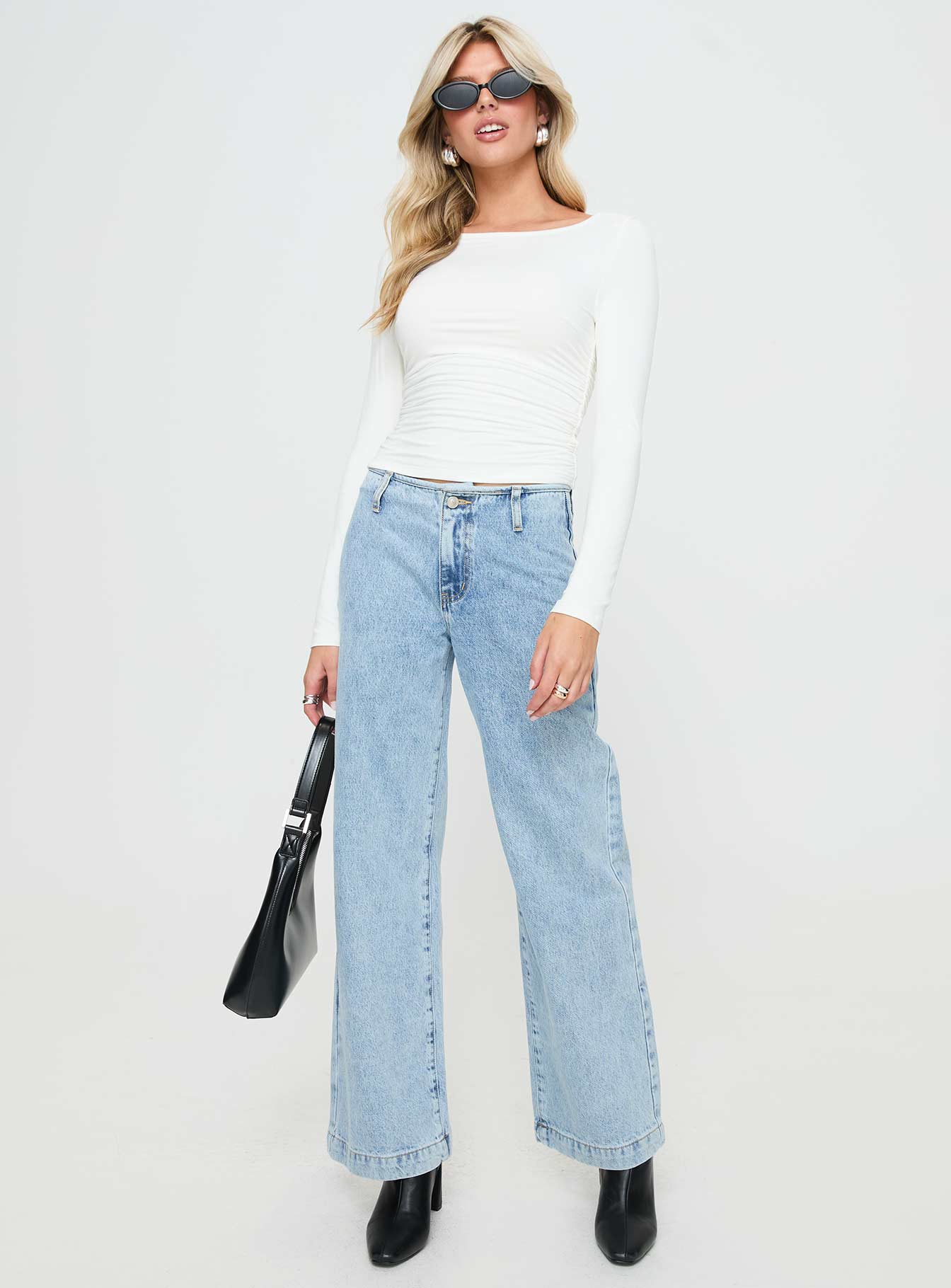 Jakob Long Sleeve Top White - Image 3