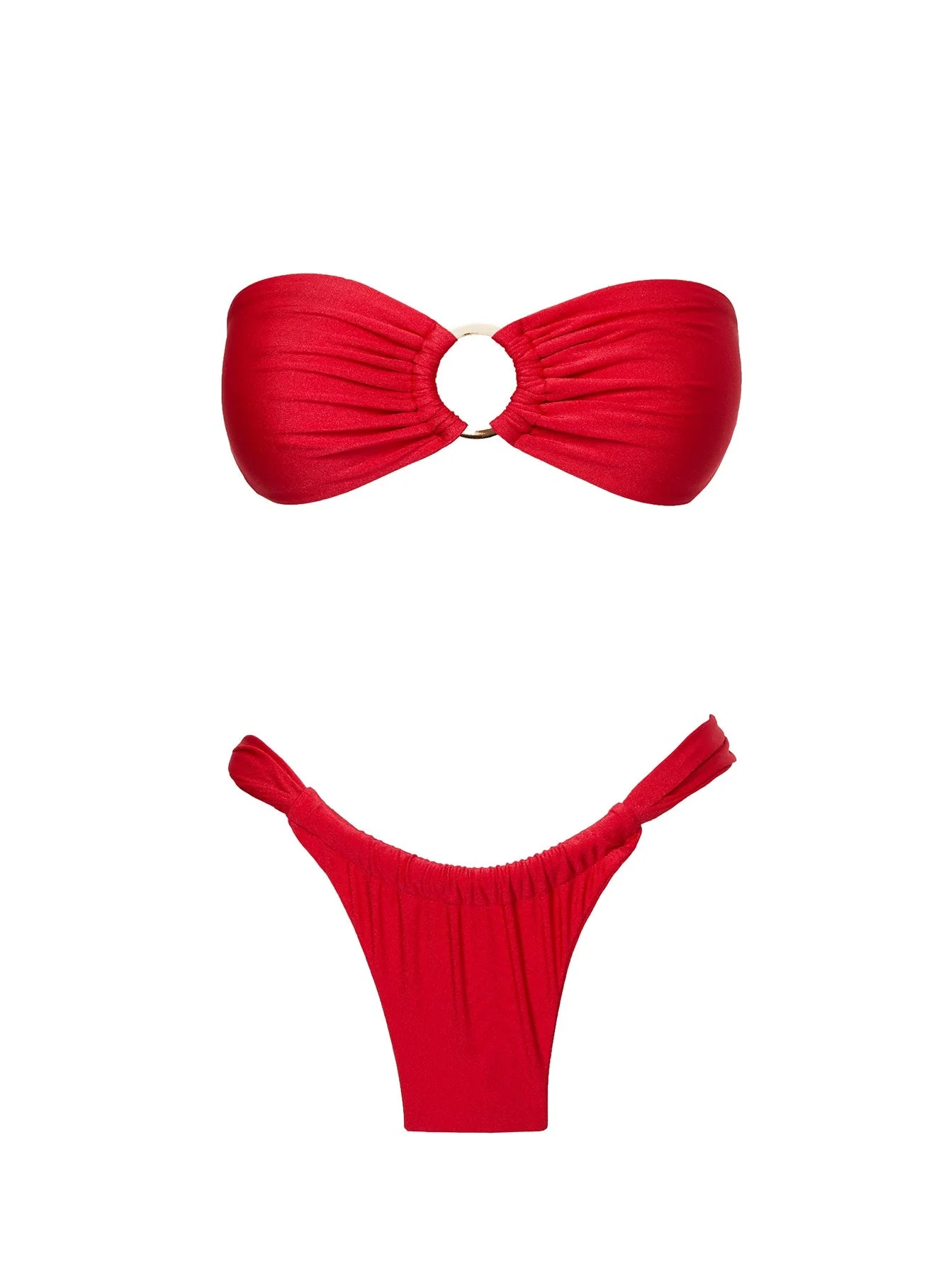 Janea Bandeau Bikini Top Red - Image 5