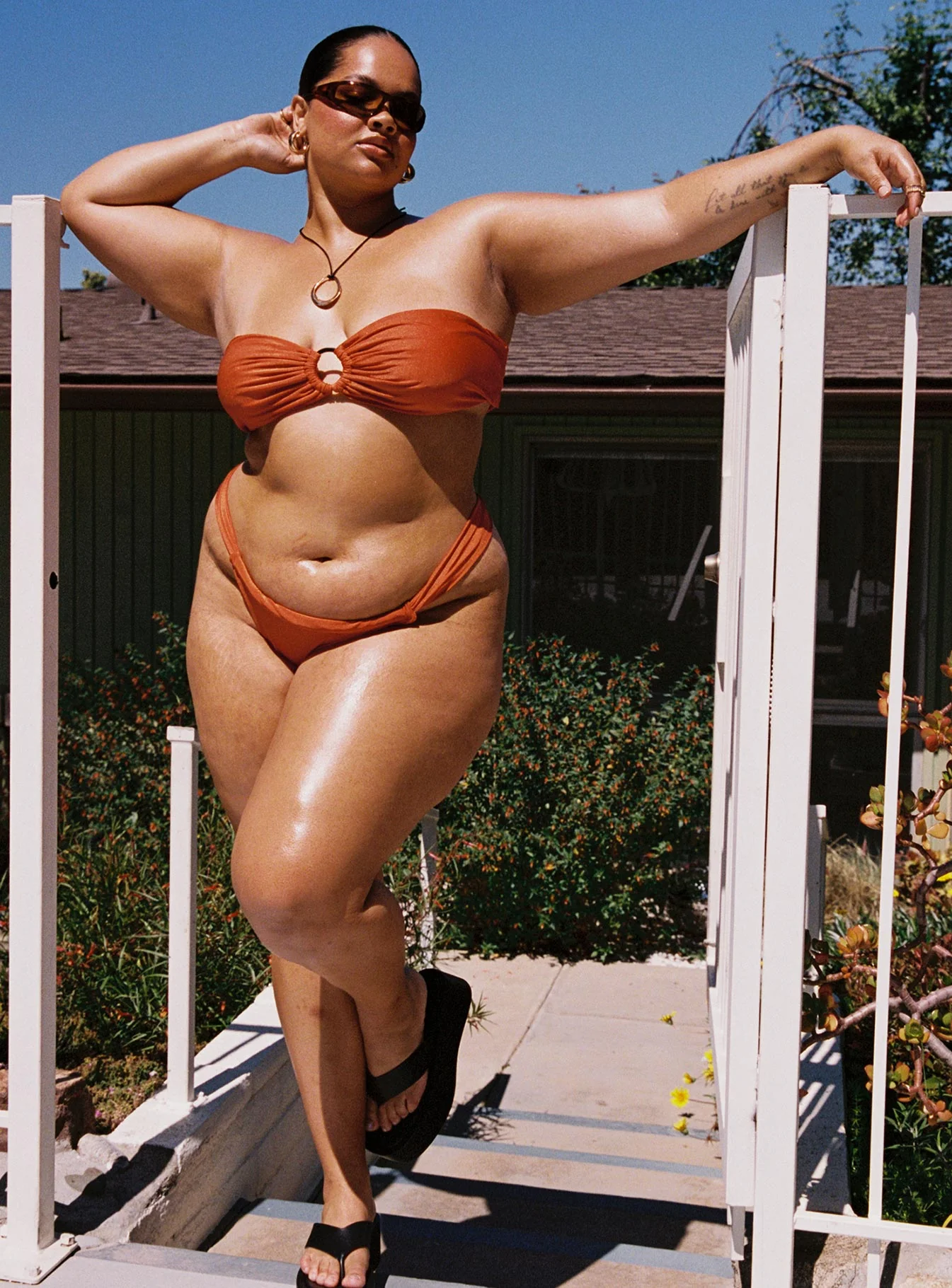 Janea Bikini Bottoms Rust Curve - Image 3