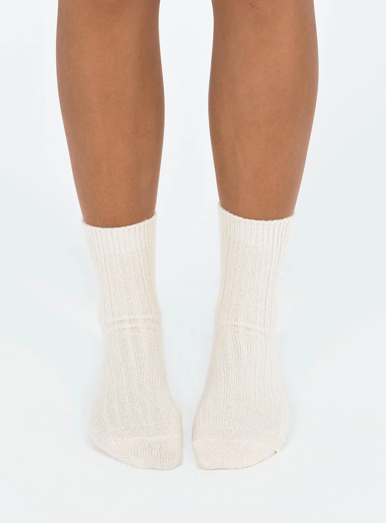Janice Socks Beige - Image 2