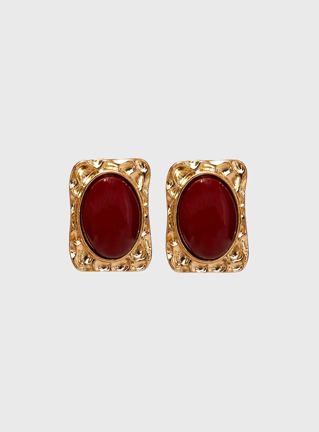 Jaquetta Earrings Red / Gold - Image 2