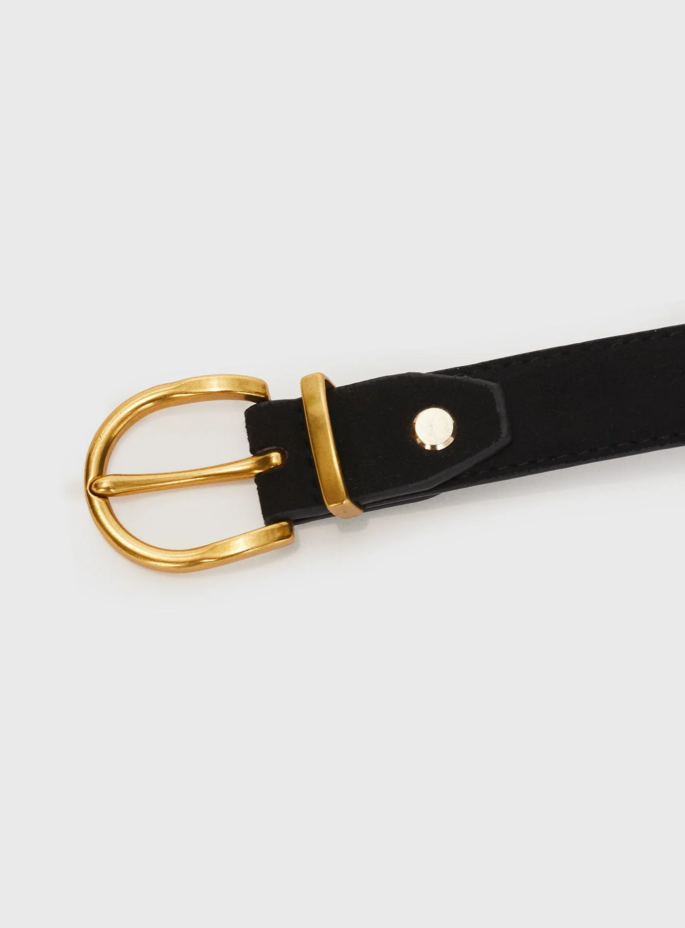 Jaslynn Faux Suede Belt Black - Image 3