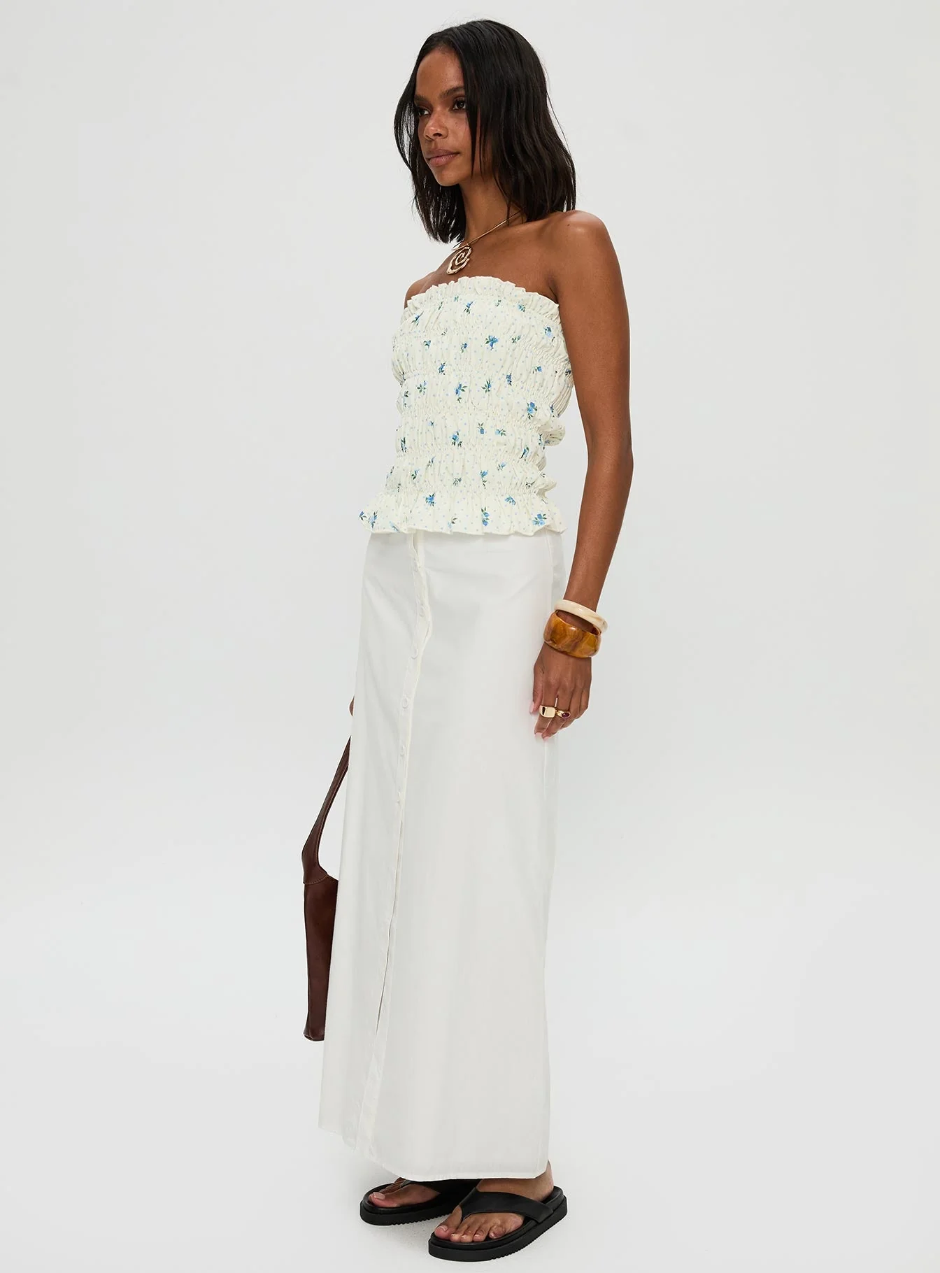Jasmira Maxi Skirt White - Image 4