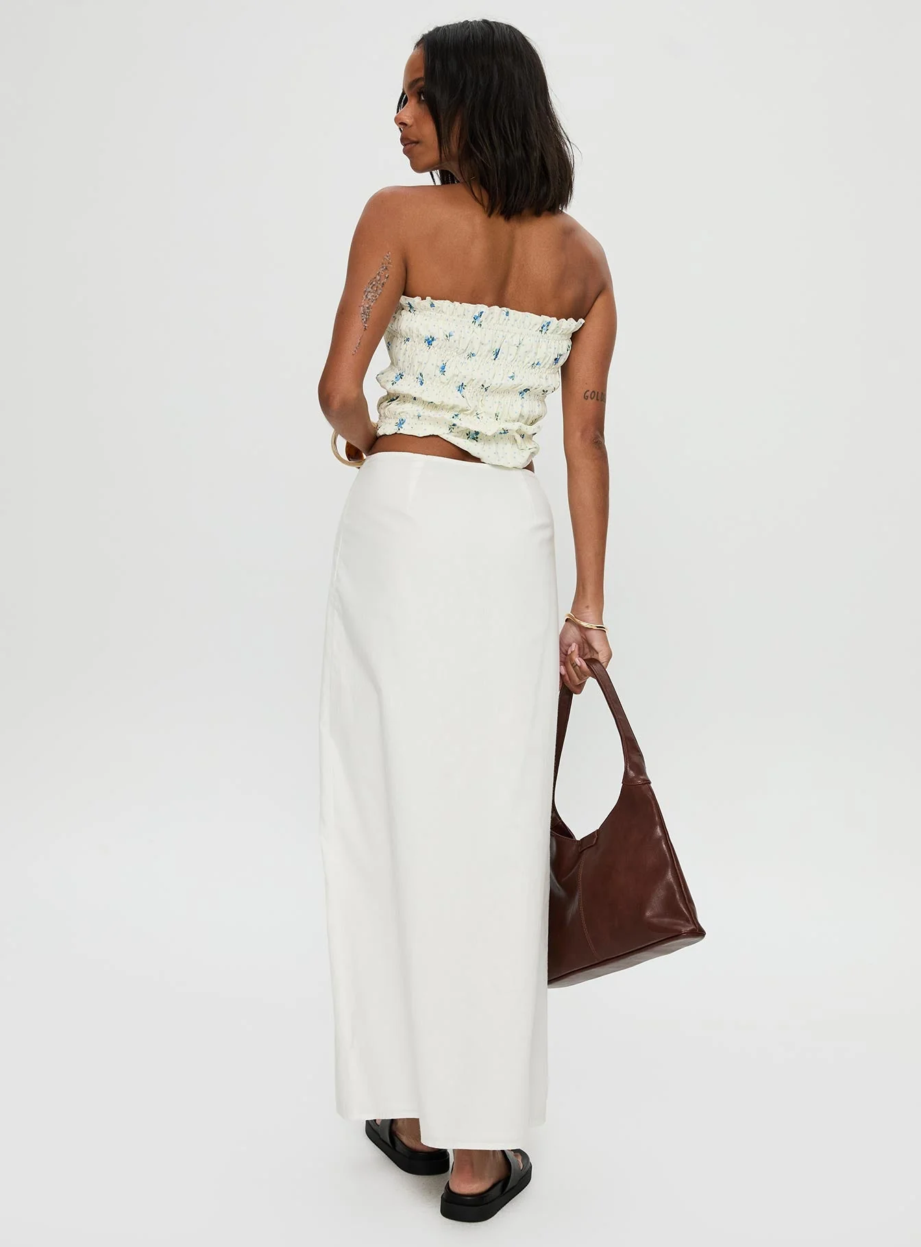 Jasmira Maxi Skirt White - Image 5