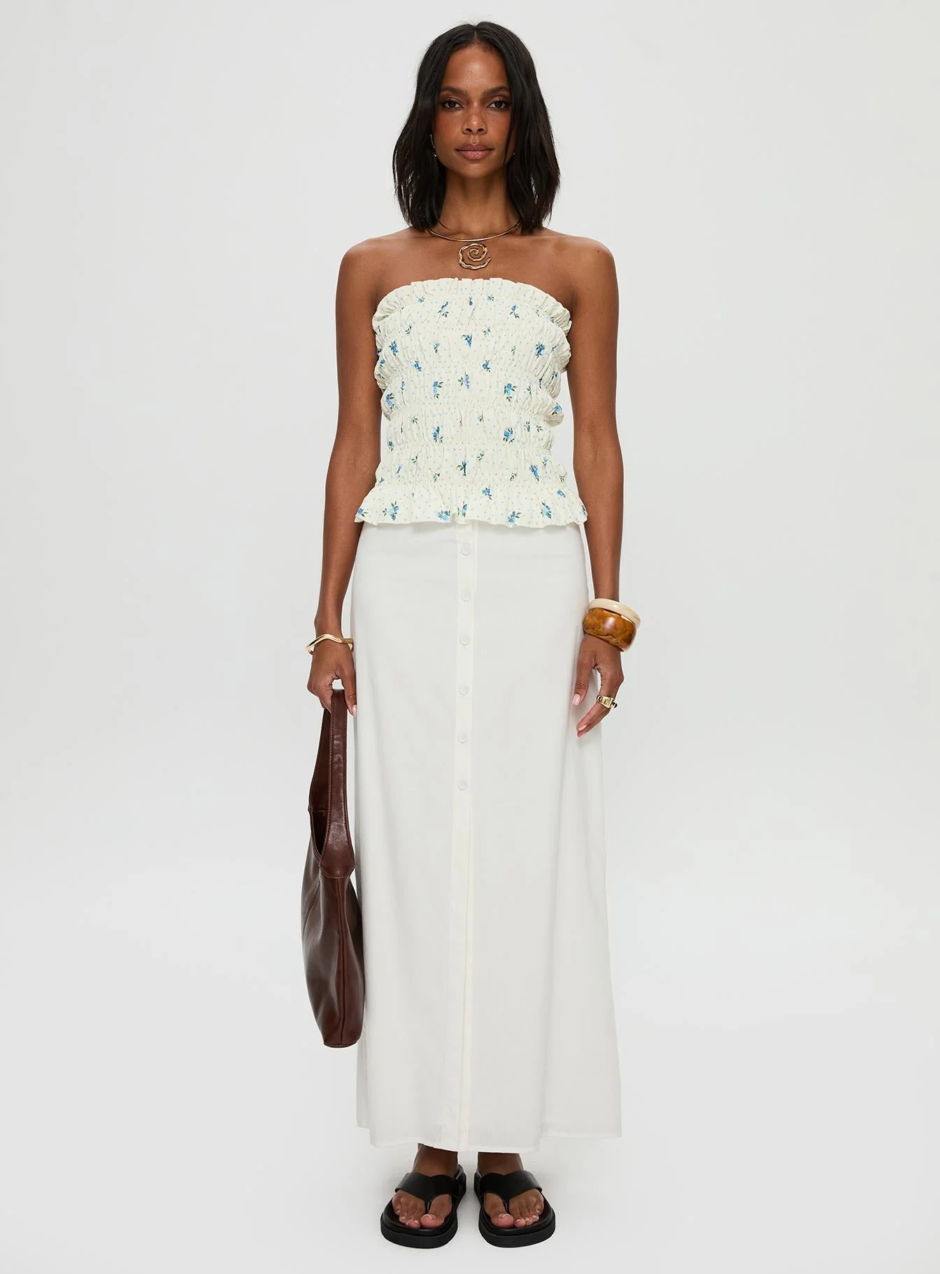 Jasmira Maxi Skirt White - Image 7