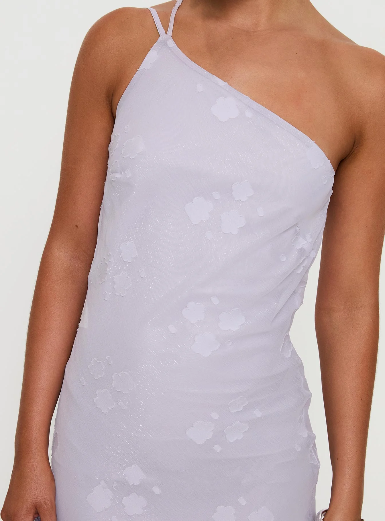 Jazmira One Shoulder Maxi Dress Lilac - Image 6