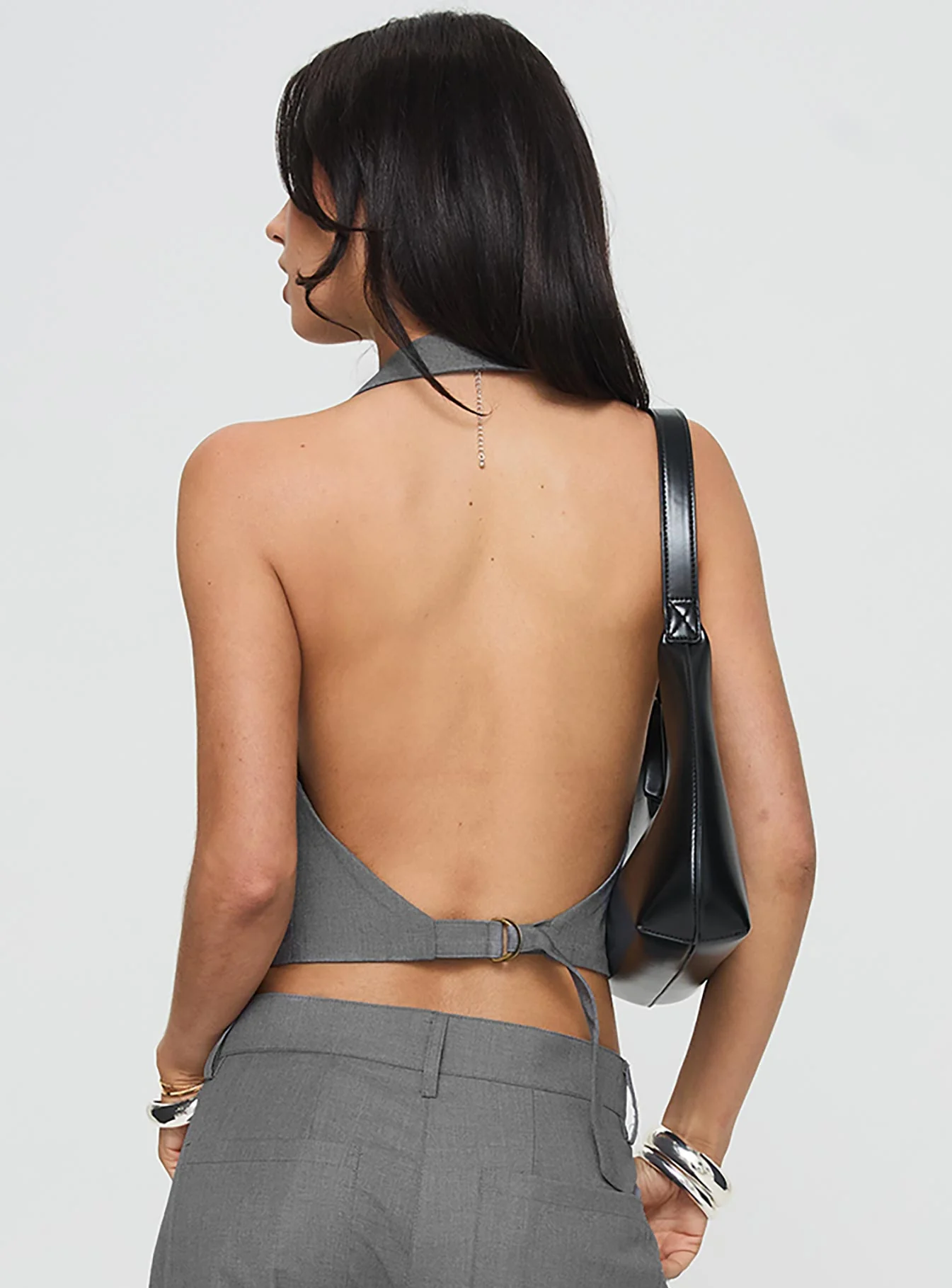Je Suis Halter Top Slate - Image 5