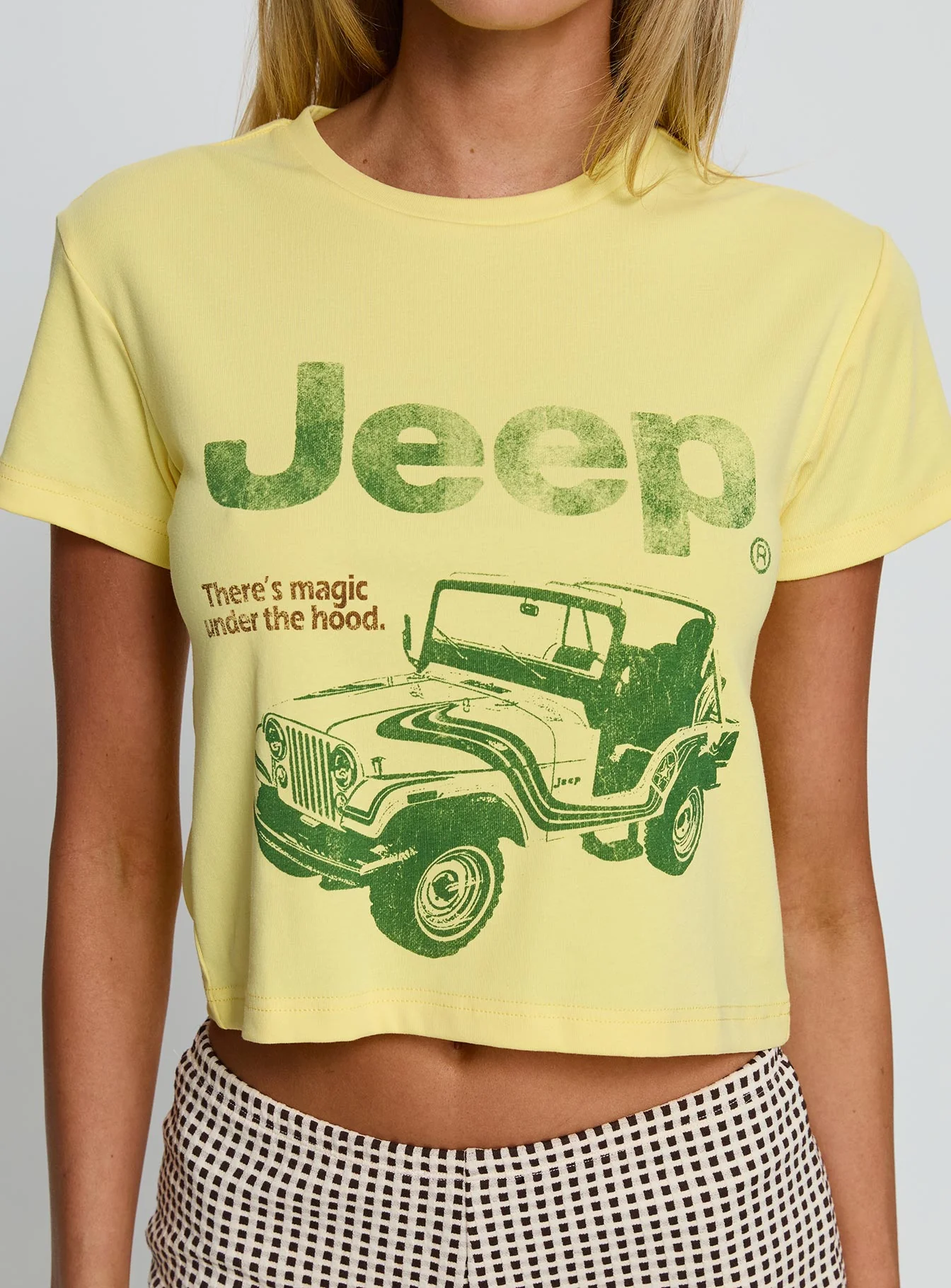 Jeep Girl Graphic Top Yellow - Image 6