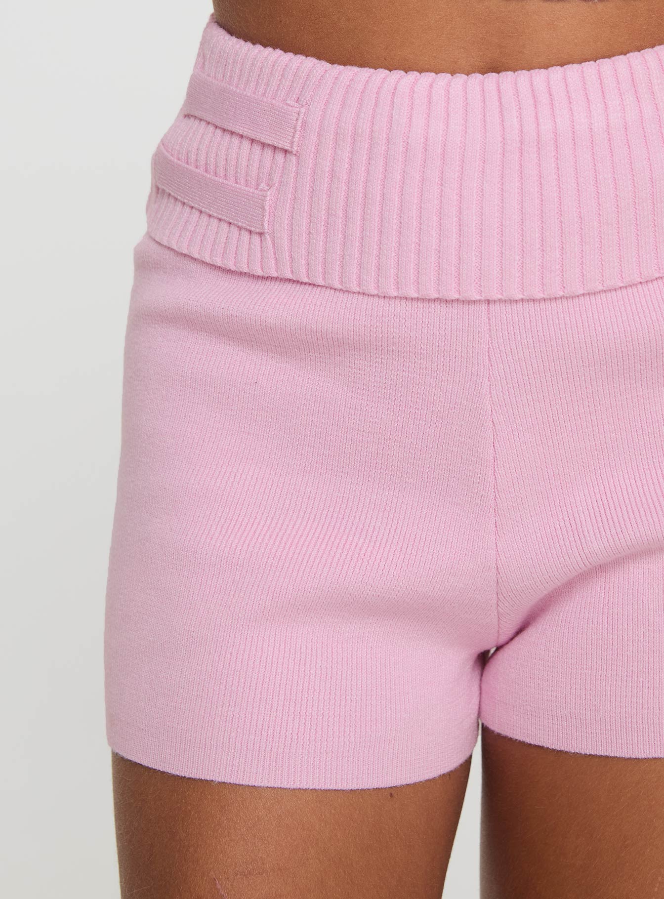 Jhett Knit Shorts Pink - Image 6