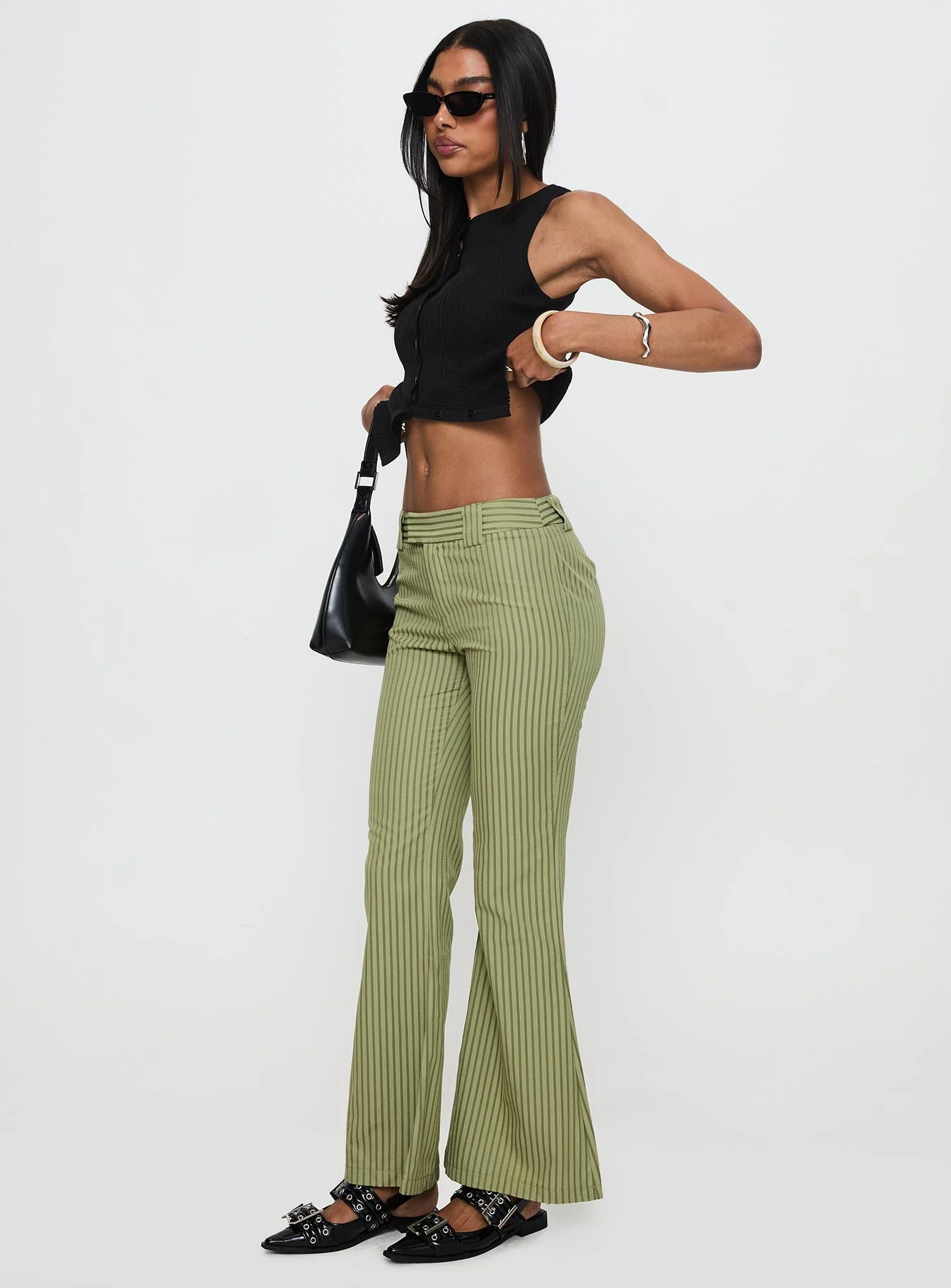 Jinxed Pant Green Stripe - Image 3
