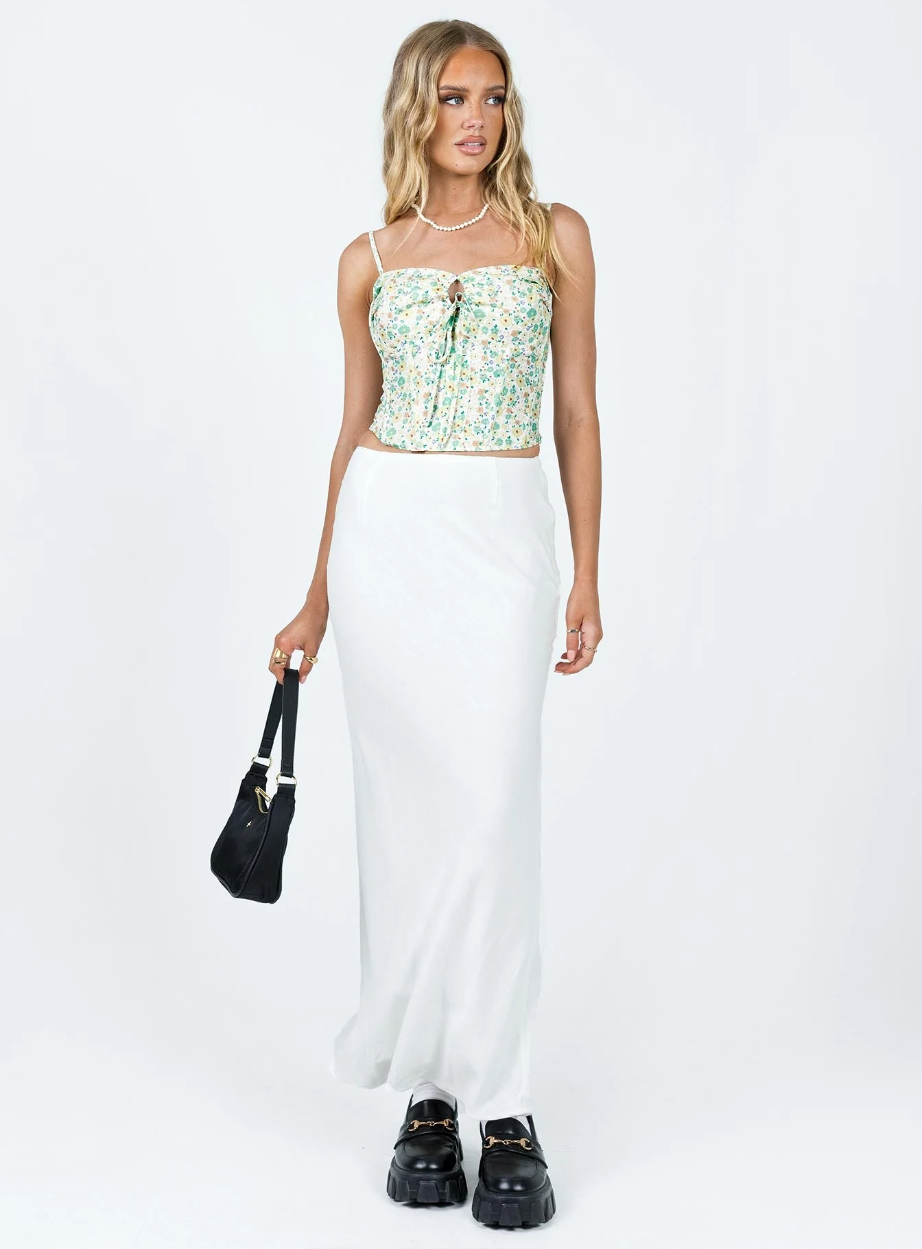 Jodie Maxi Skirt White - Image 2