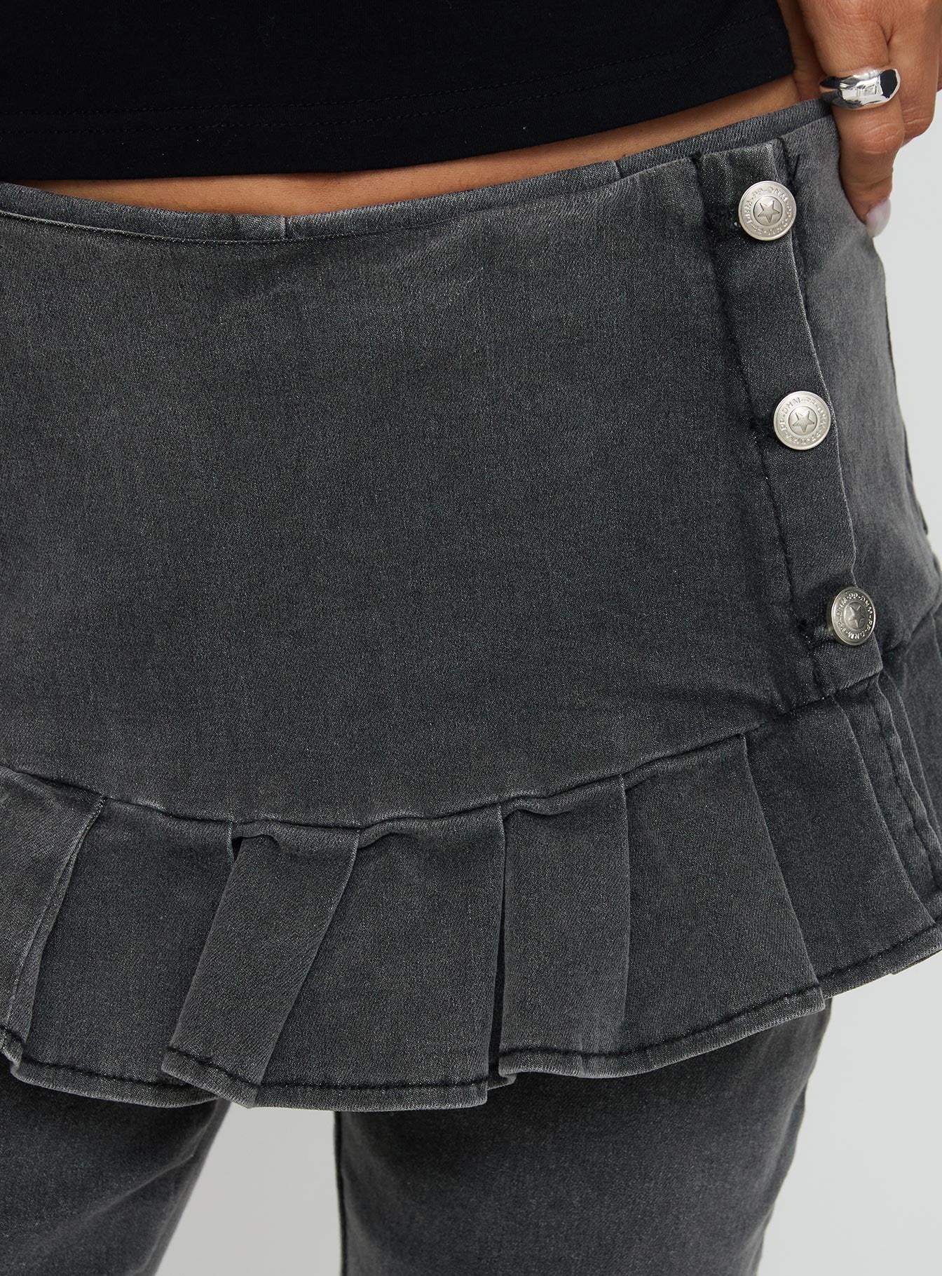 Jordynne Layered Pant Washed Black - Image 6