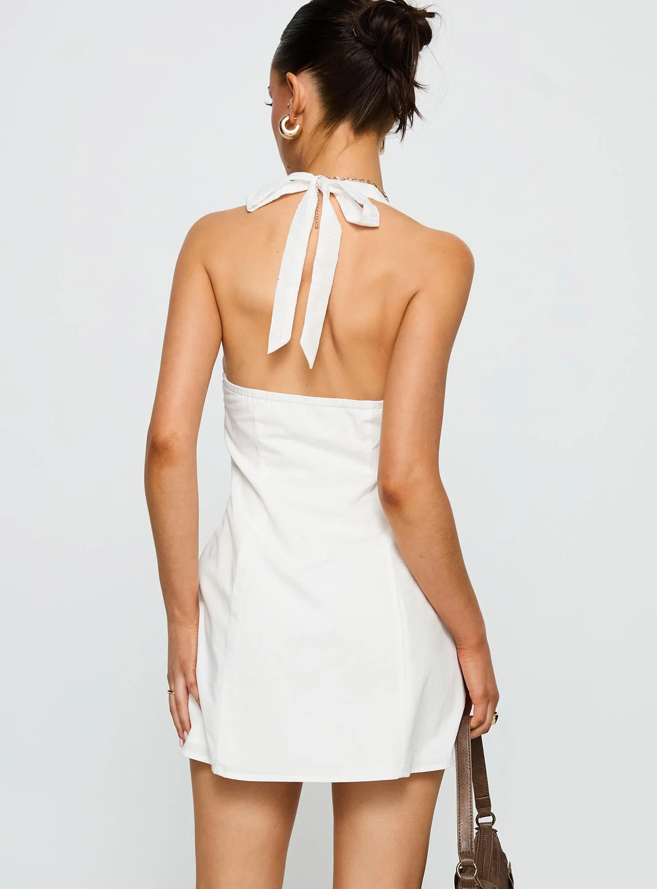 Journey On Halter Mini Dress White - Image 5