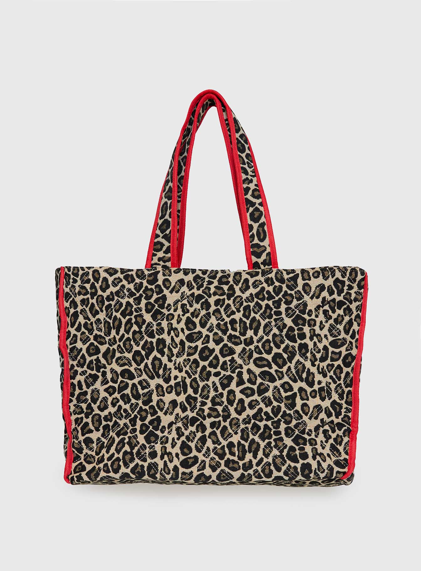 Jovie Tote Bag Leopard / Red - Image 2