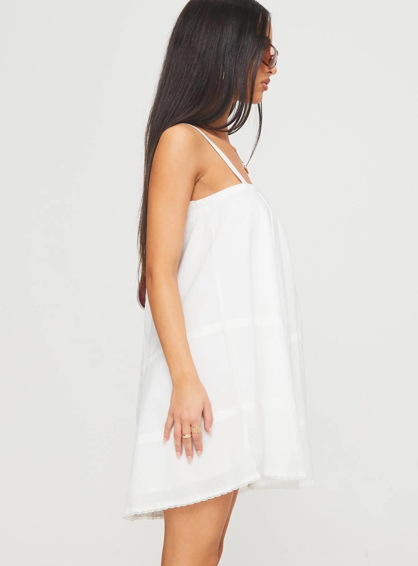 Jubilant Mini Dress White - Image 4