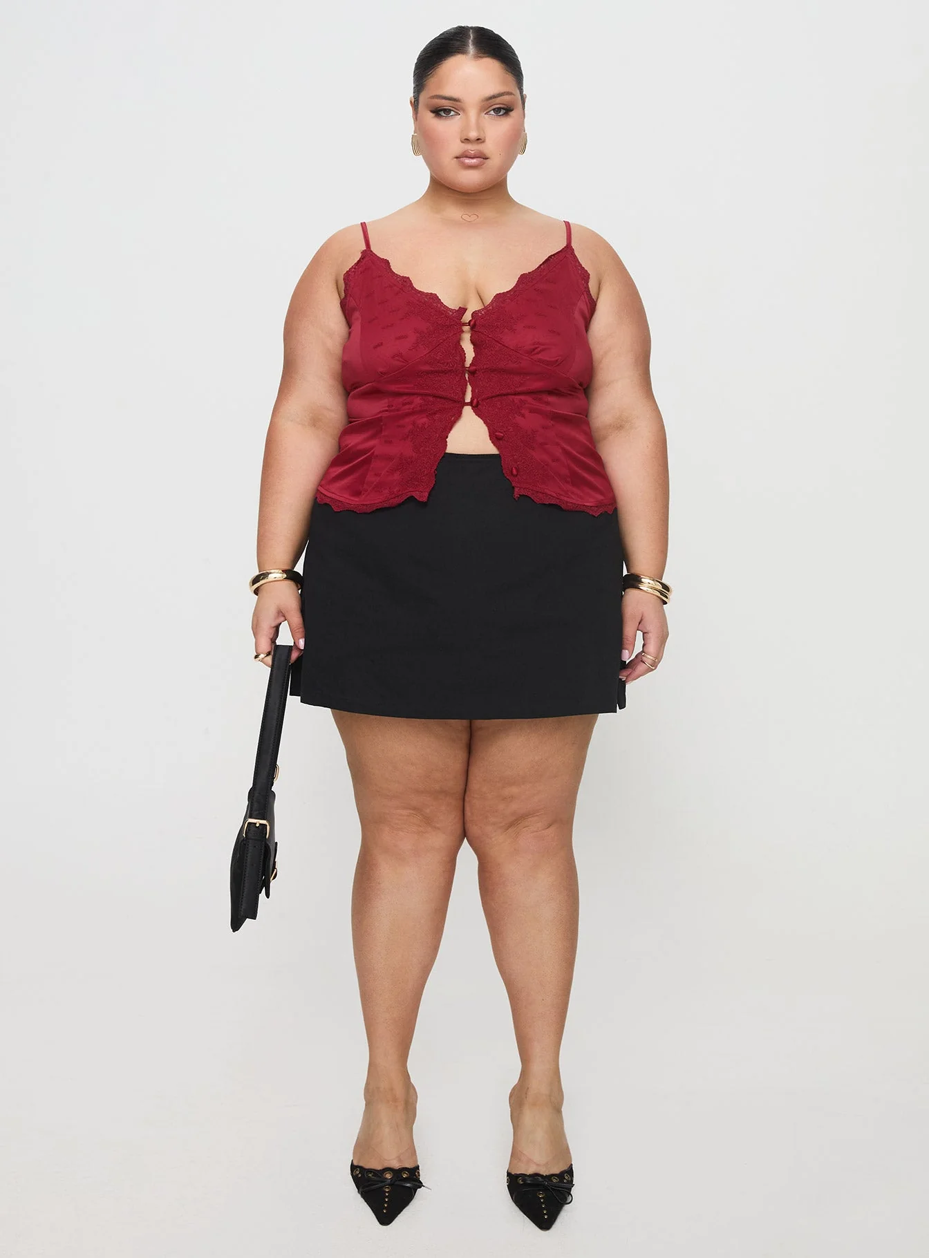 Juliana Top Dark Red Curve - Image 6