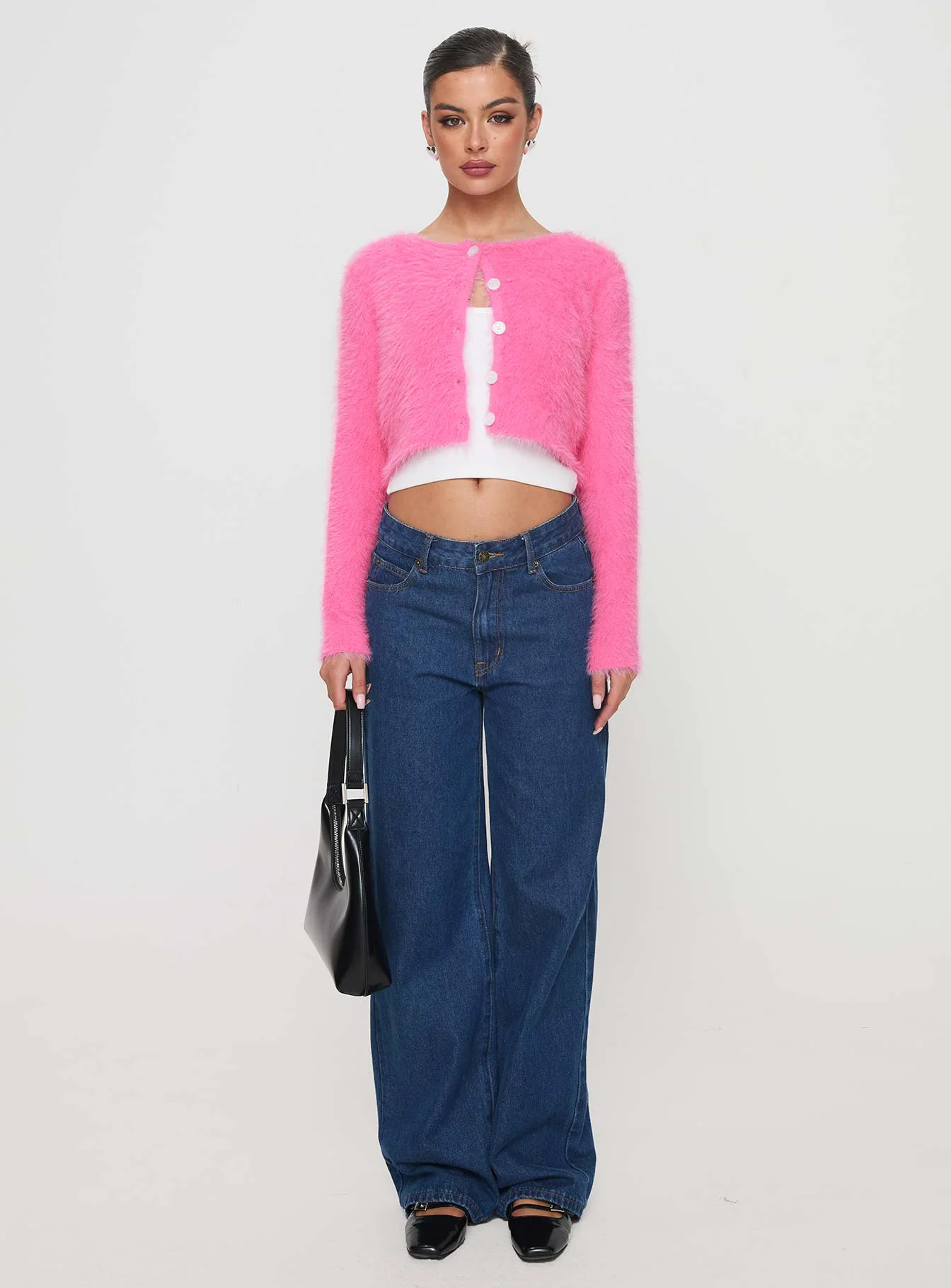 Just A Girl Cardigan Pink - Image 7