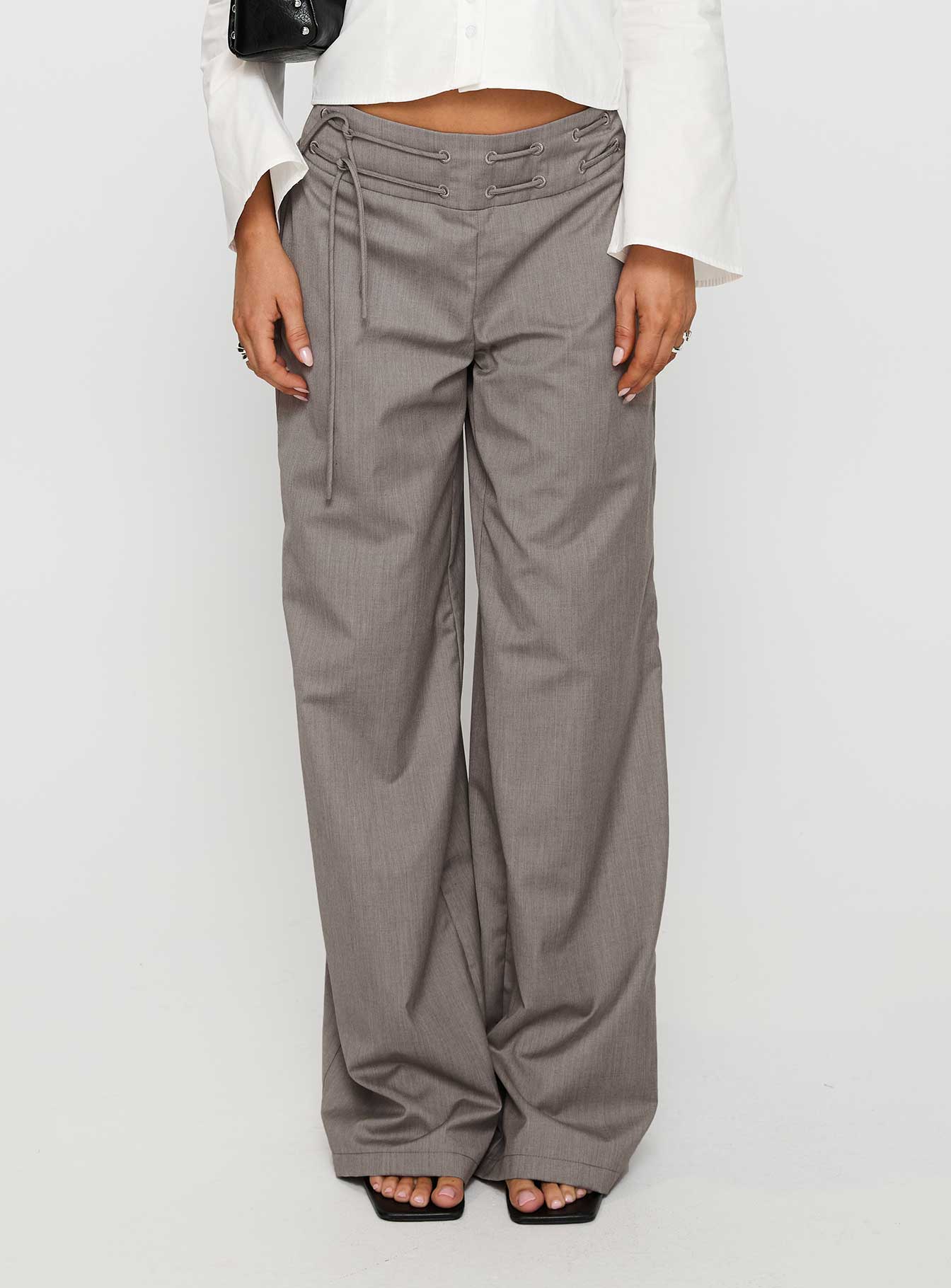 Just Have Fun Wide Leg Pant Grey Petite - Image 7