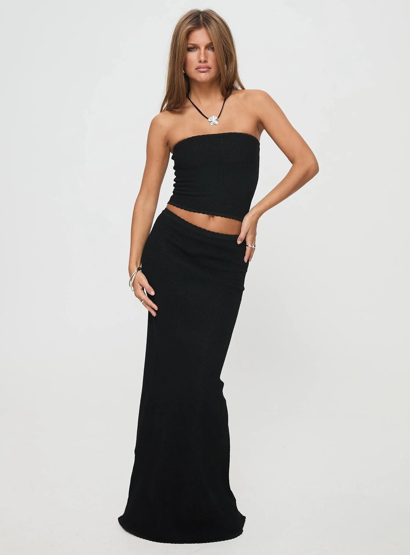 Just Like That Maxi Skirt Black - Image 3