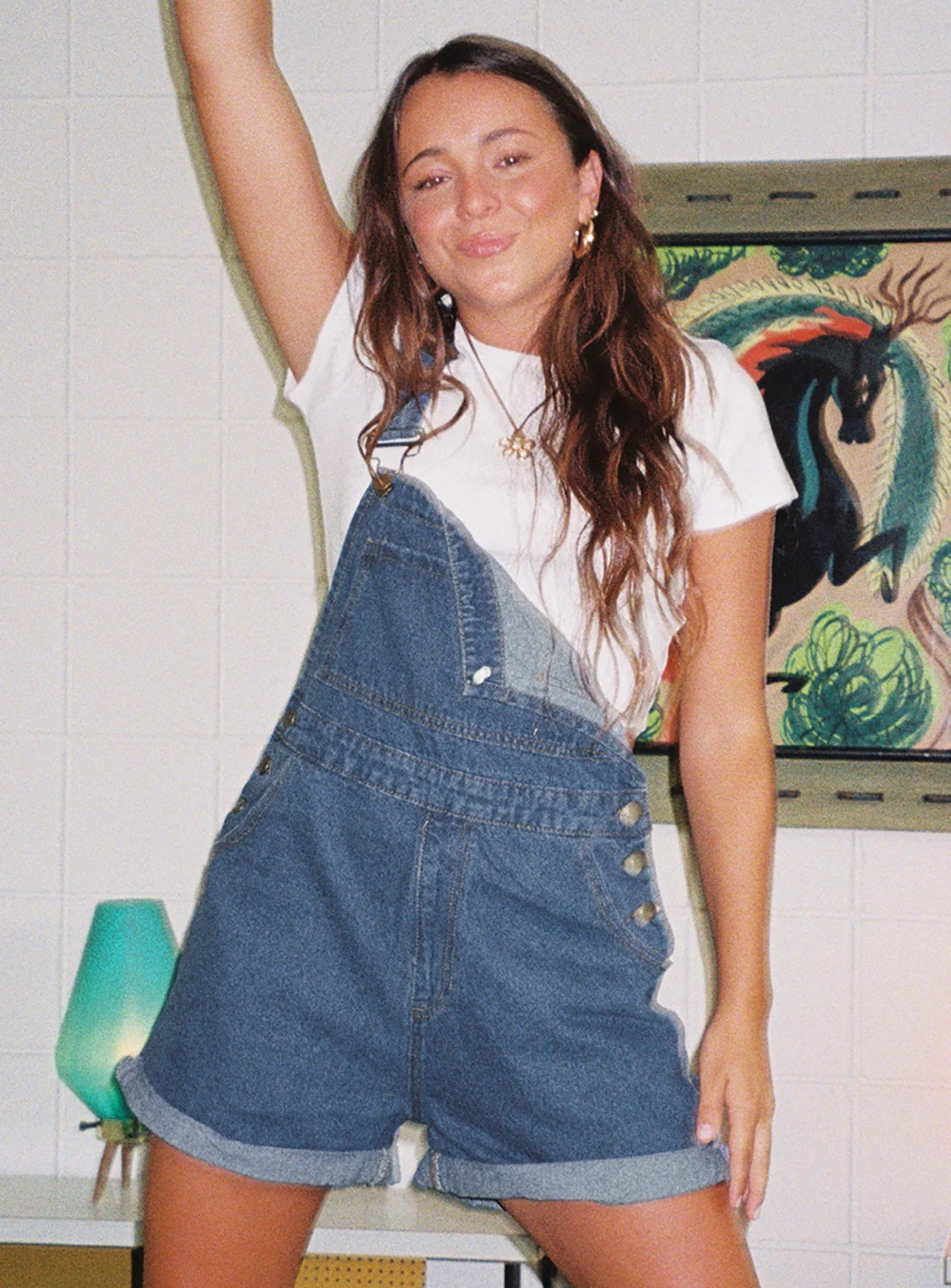 Kacey Overalls Blue Denim - Image 7