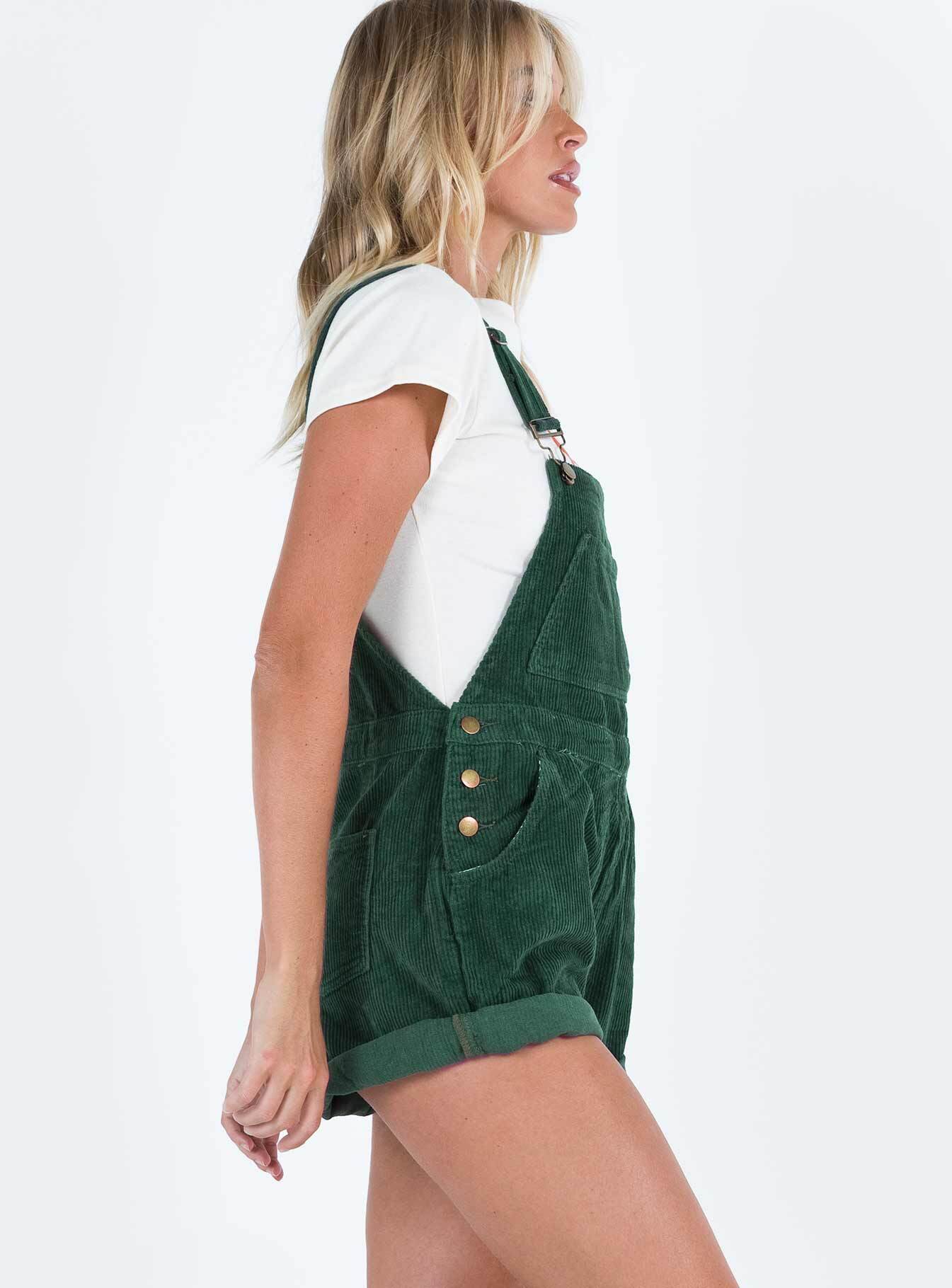 Kacey Short Overalls Khaki Tall - Image 4