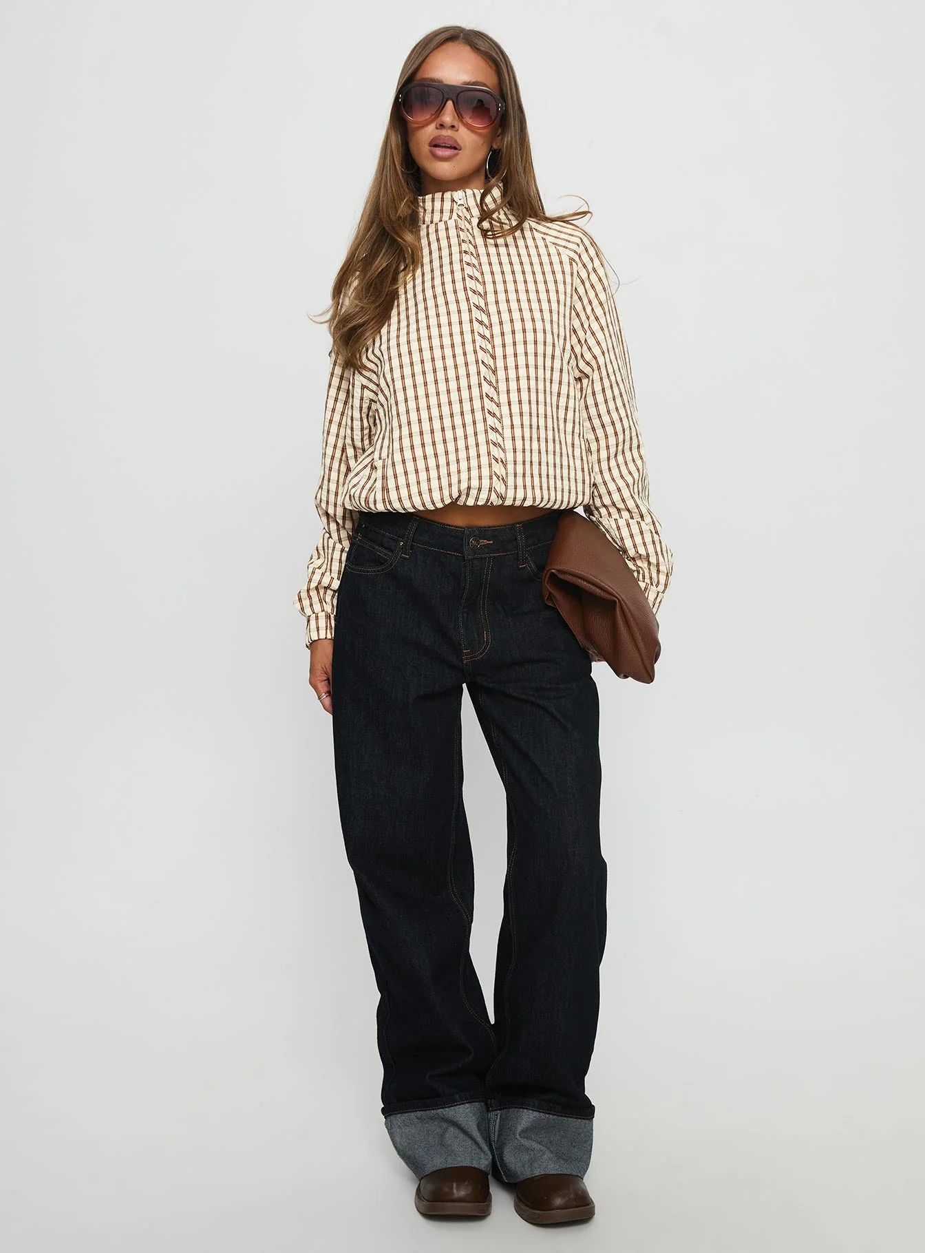 Kalle Jacket Brown Check - Image 3