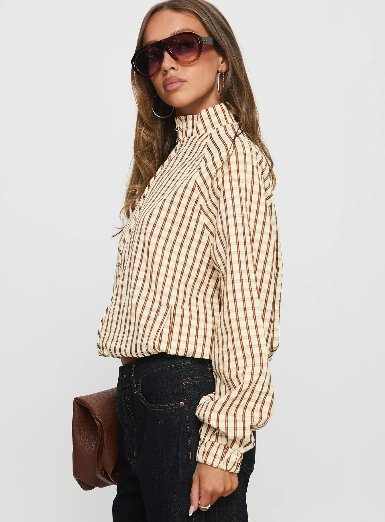 Kalle Jacket Brown Check - Image 4