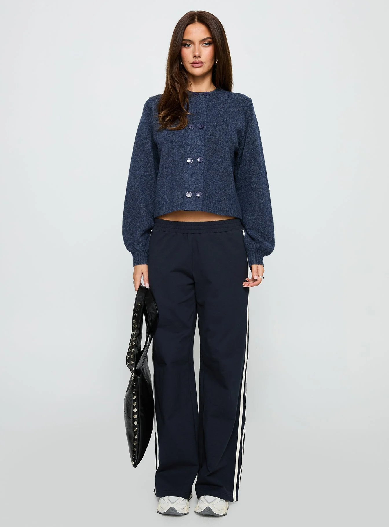 Kammi Button Up Cardigan Navy - Image 6
