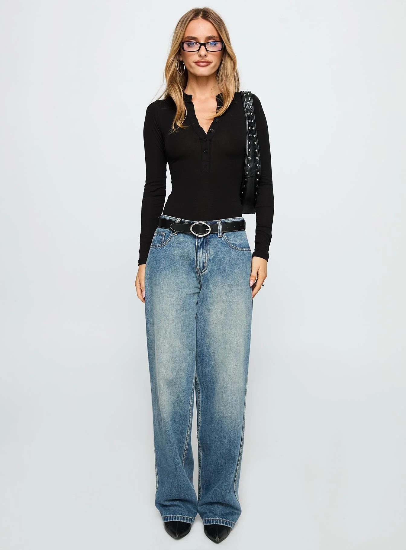 Kandis Long Sleeve Bodysuit Black - Image 6