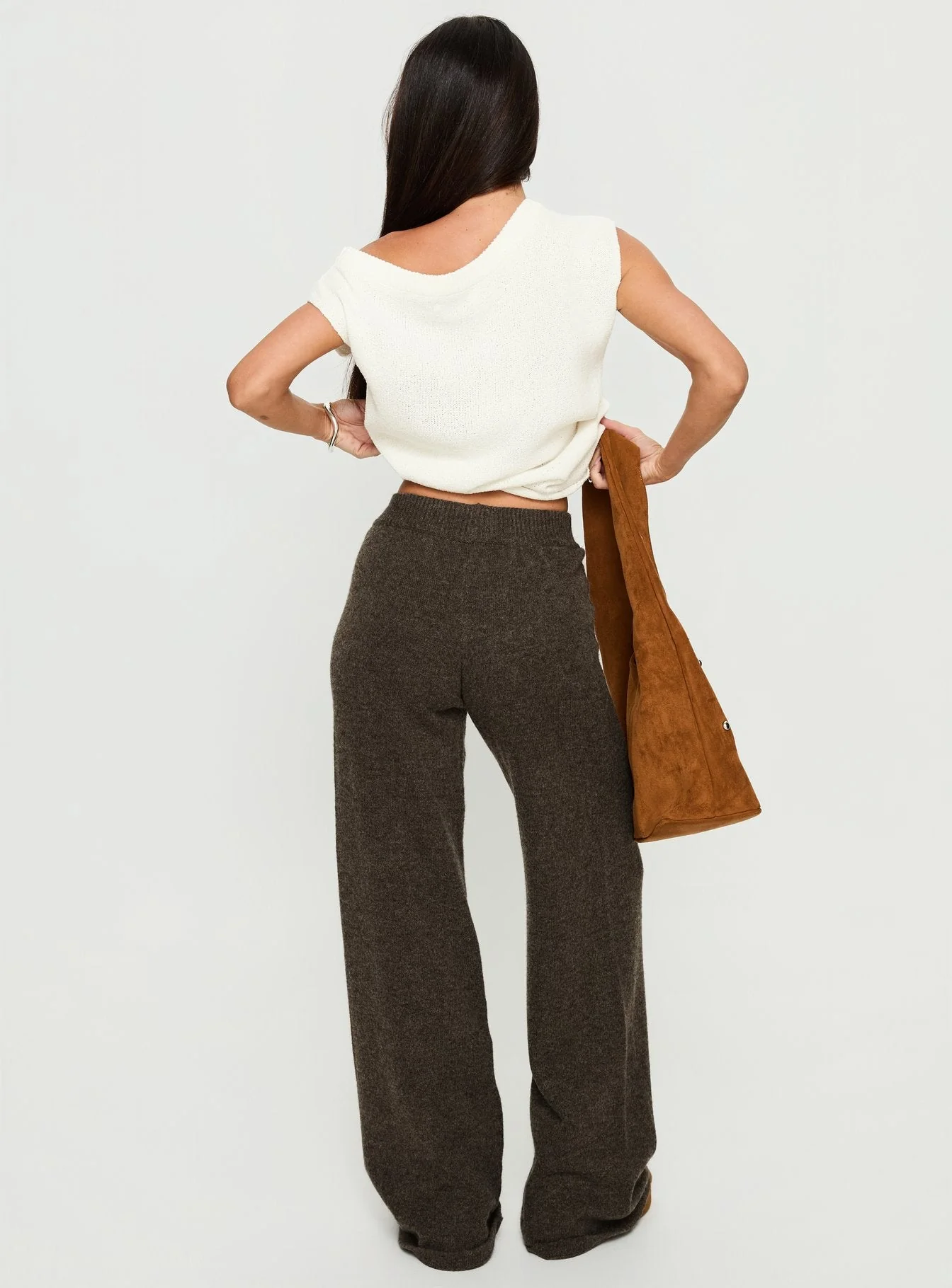 Karee Knit Pants Brown - Image 5