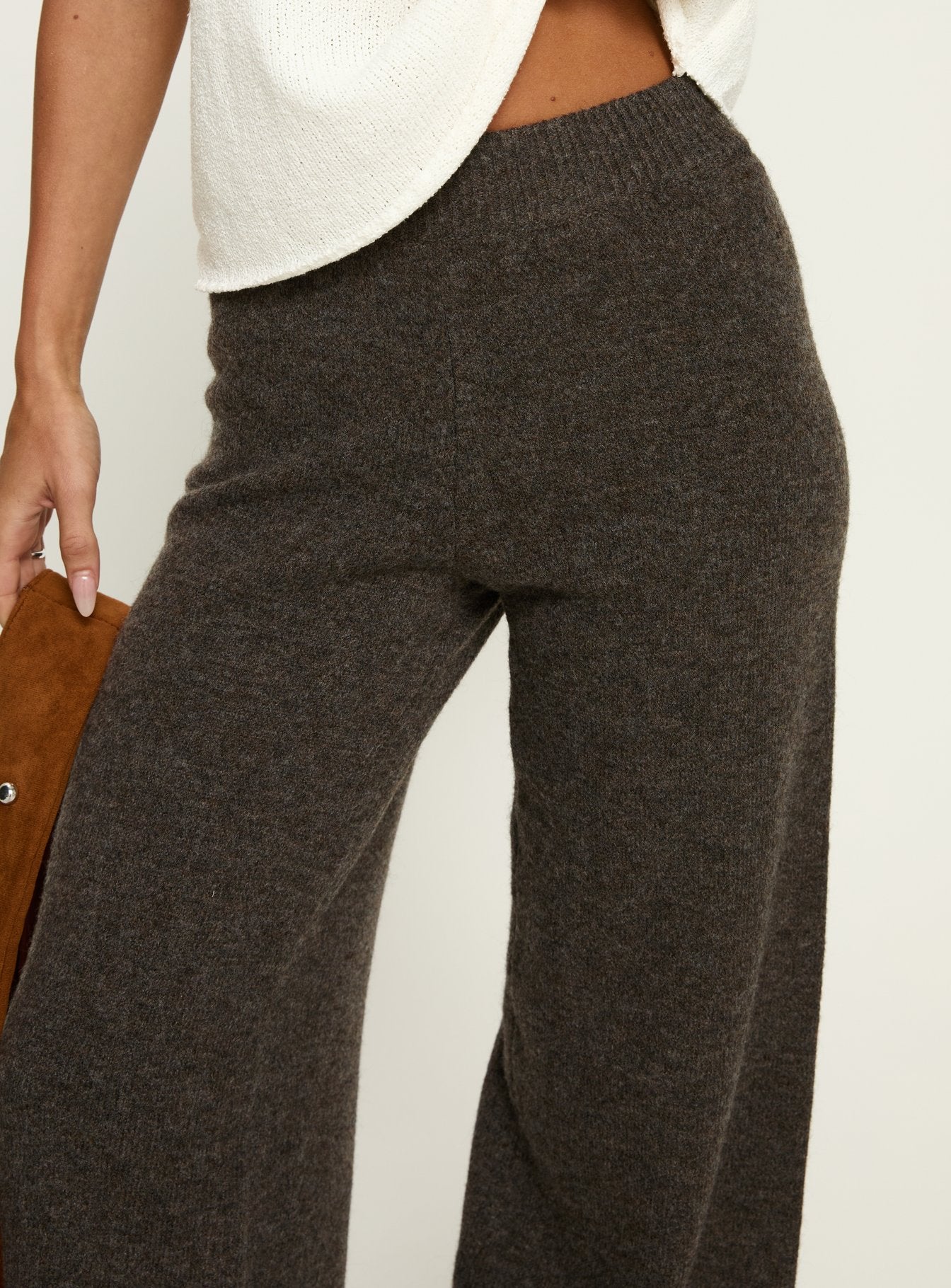 Karee Knit Pants Brown - Image 6