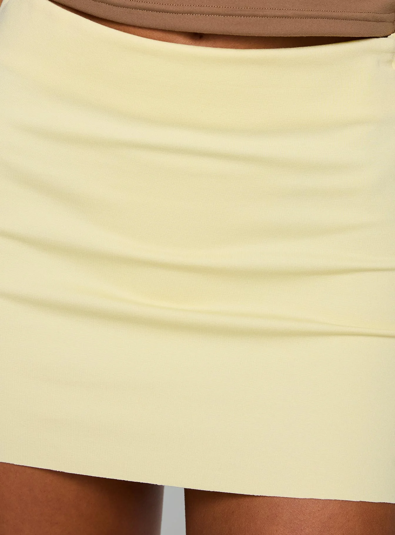 Karley Low Waist Mini Skirt Lemon - Image 6