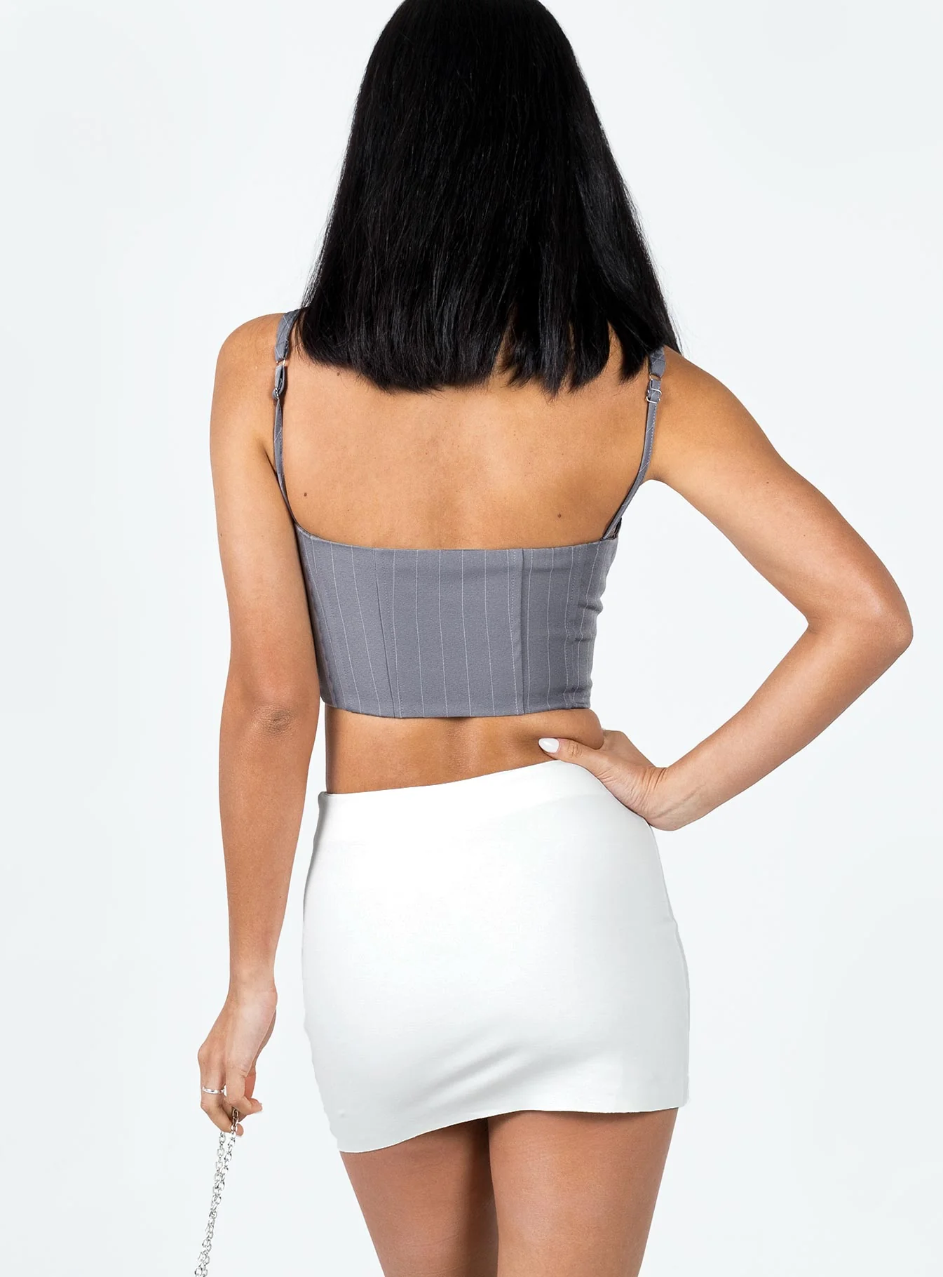 Karley Low Waist Mini Skirt White - Image 4