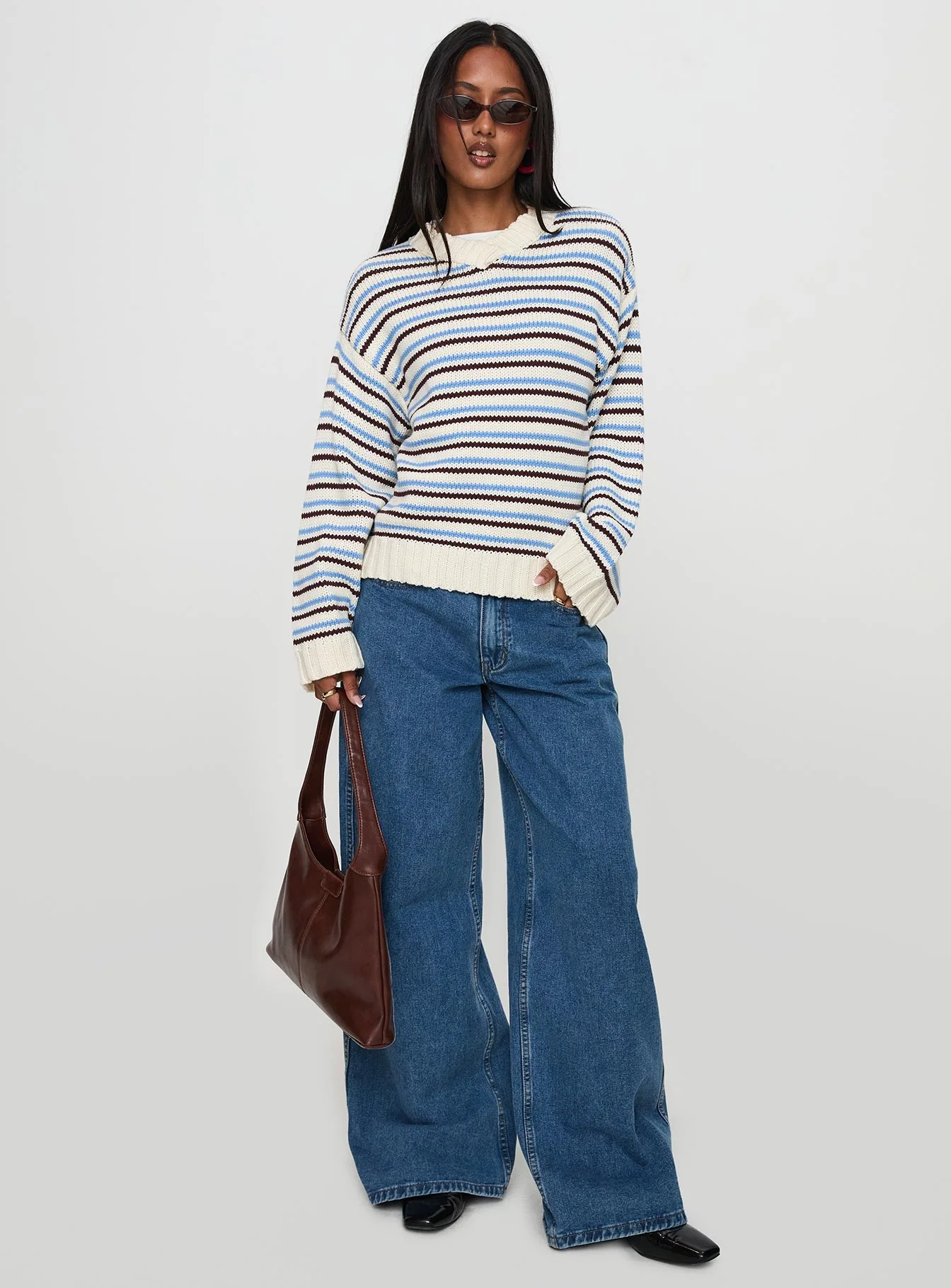 Karolyn Sweater Blue Stripe - Image 2