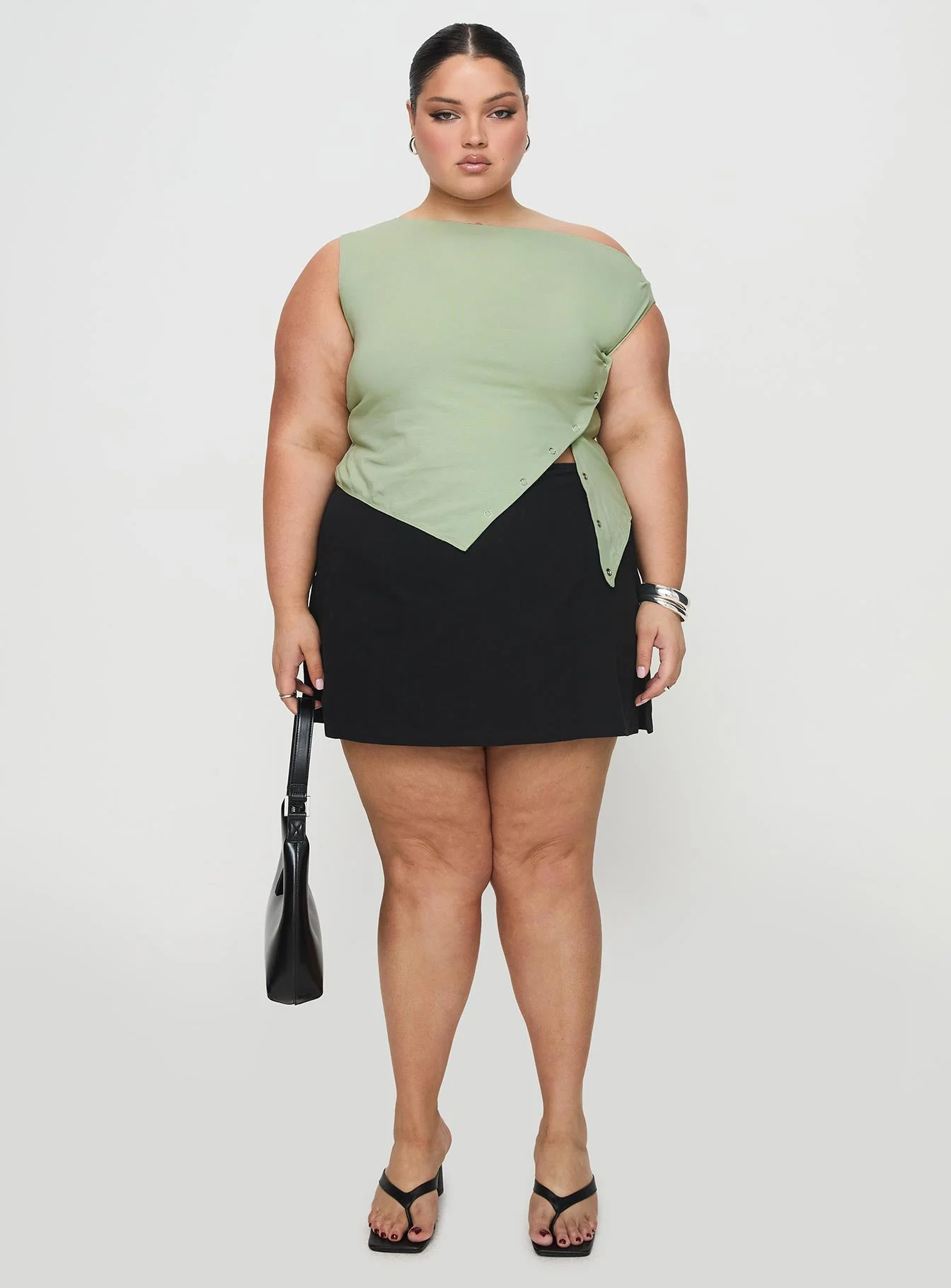 Karre Off The Shoulder Top Sage Curve - Image 6