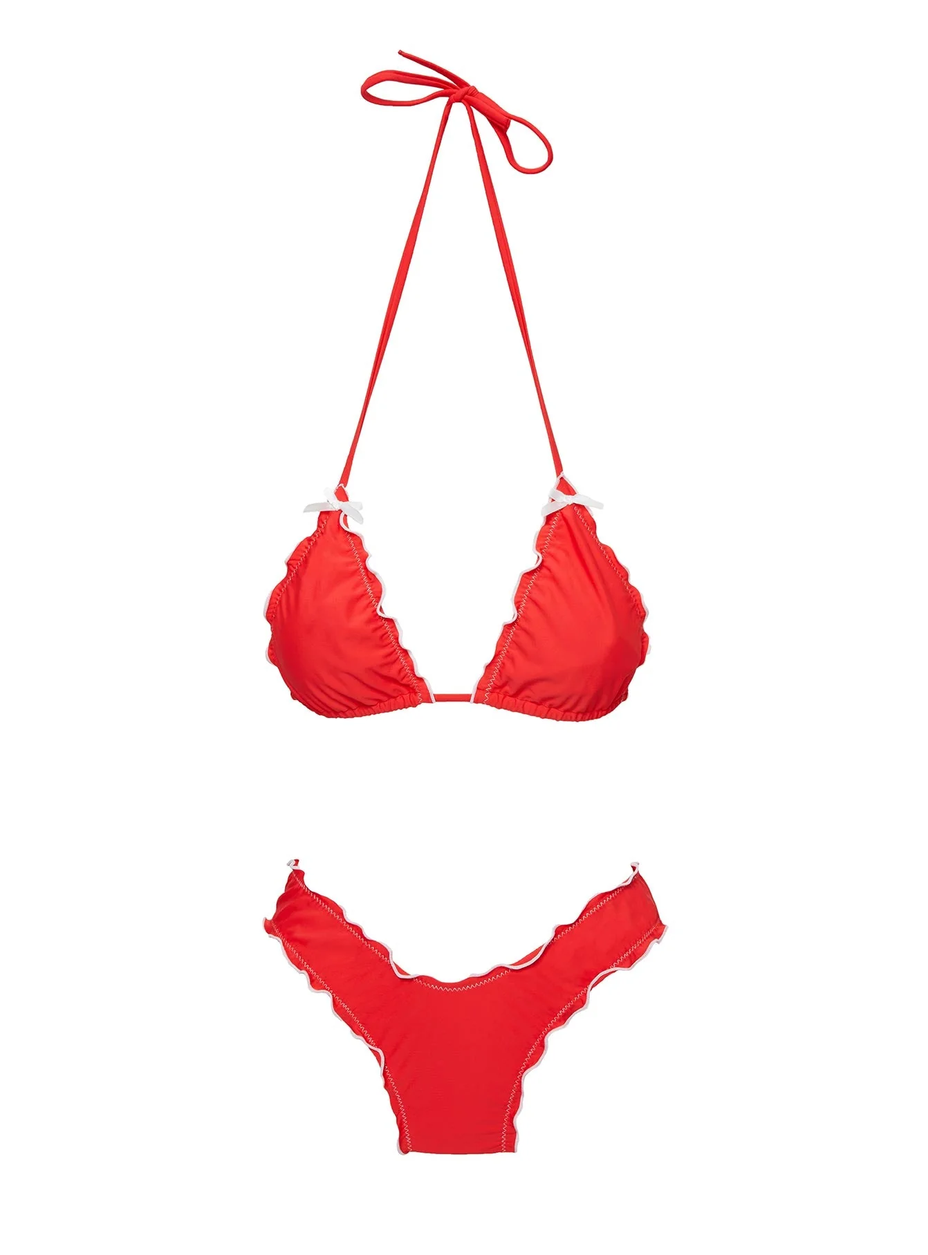 Kathrine Triangle Bikini Top Red - Image 8