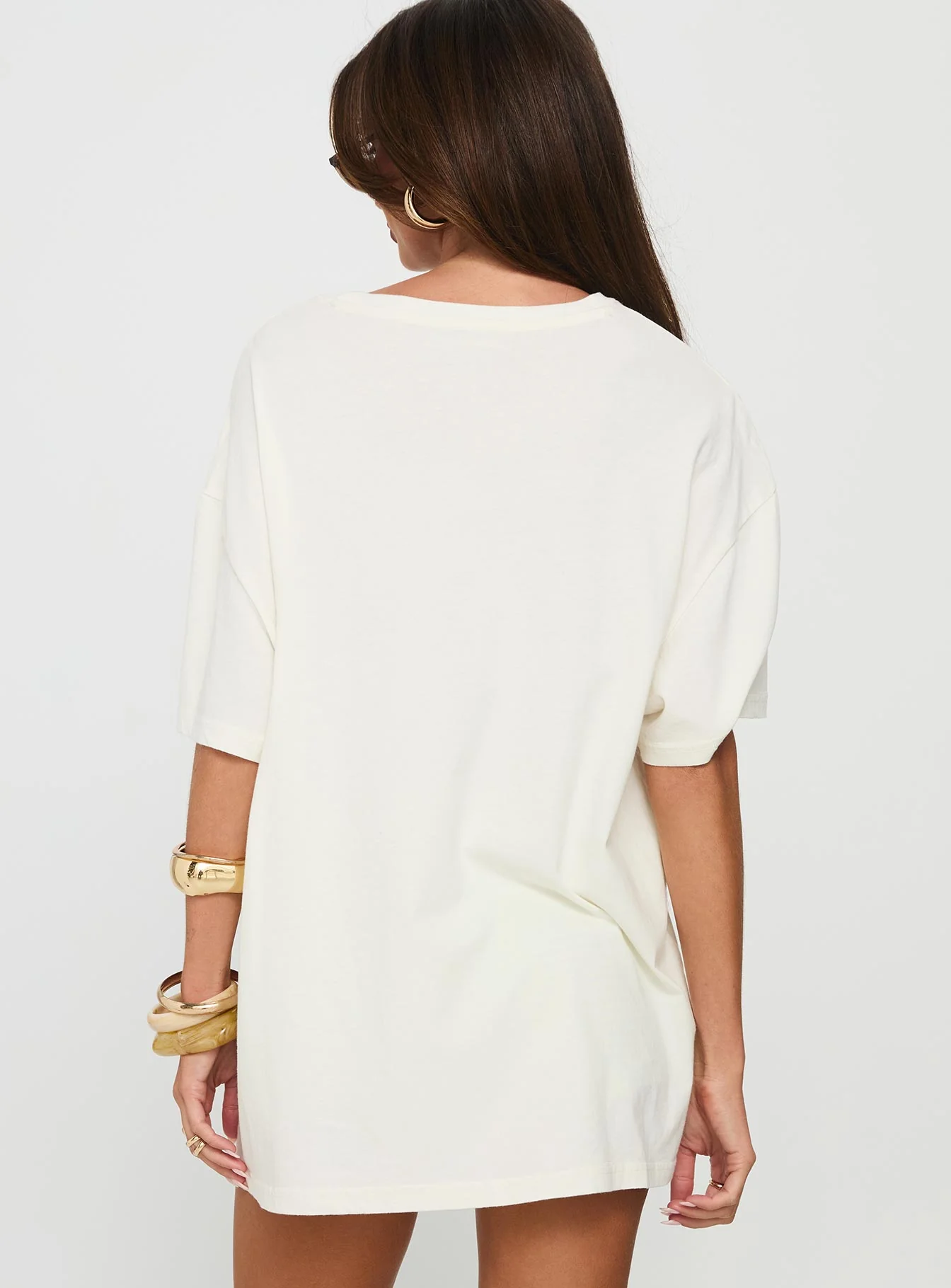 Kawabunga Oversized Graphic Top Cream - Image 4
