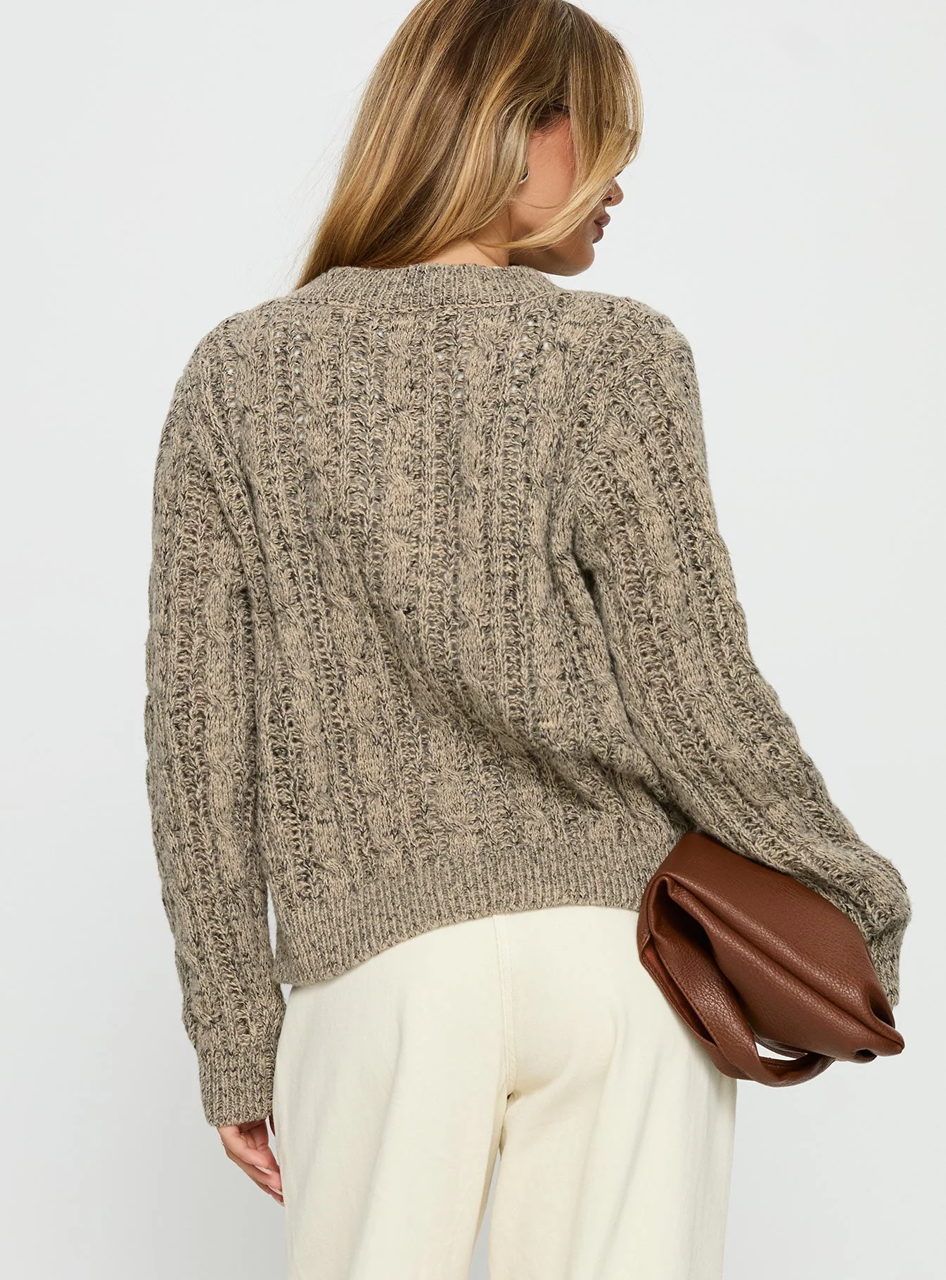 Kaytee Button Up Knit Cardigan Grey - Image 4