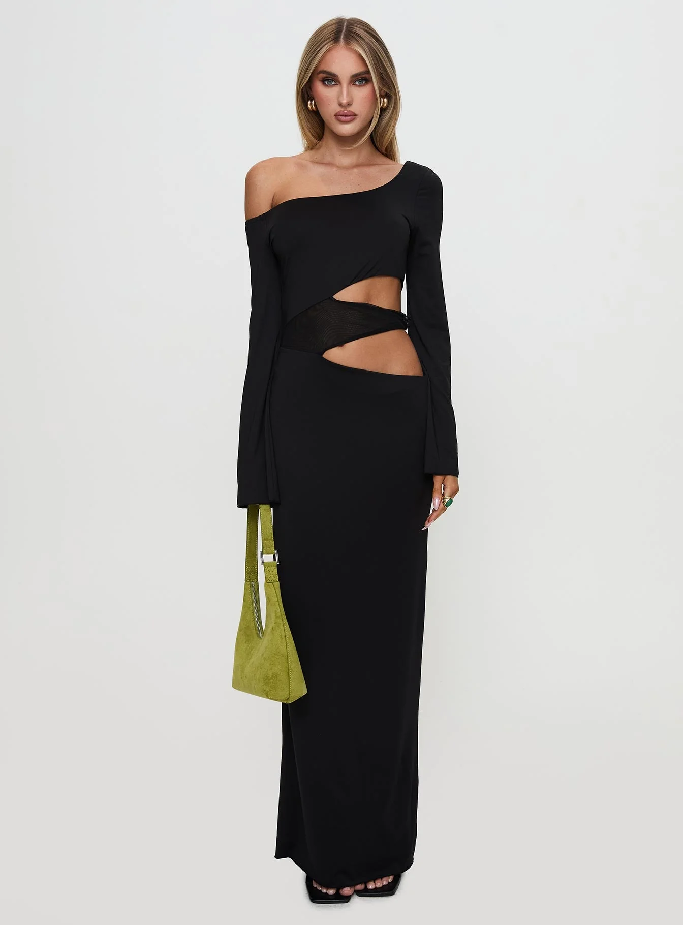 Kazimier Long Sleeve Maxi Dress Black - Image 7