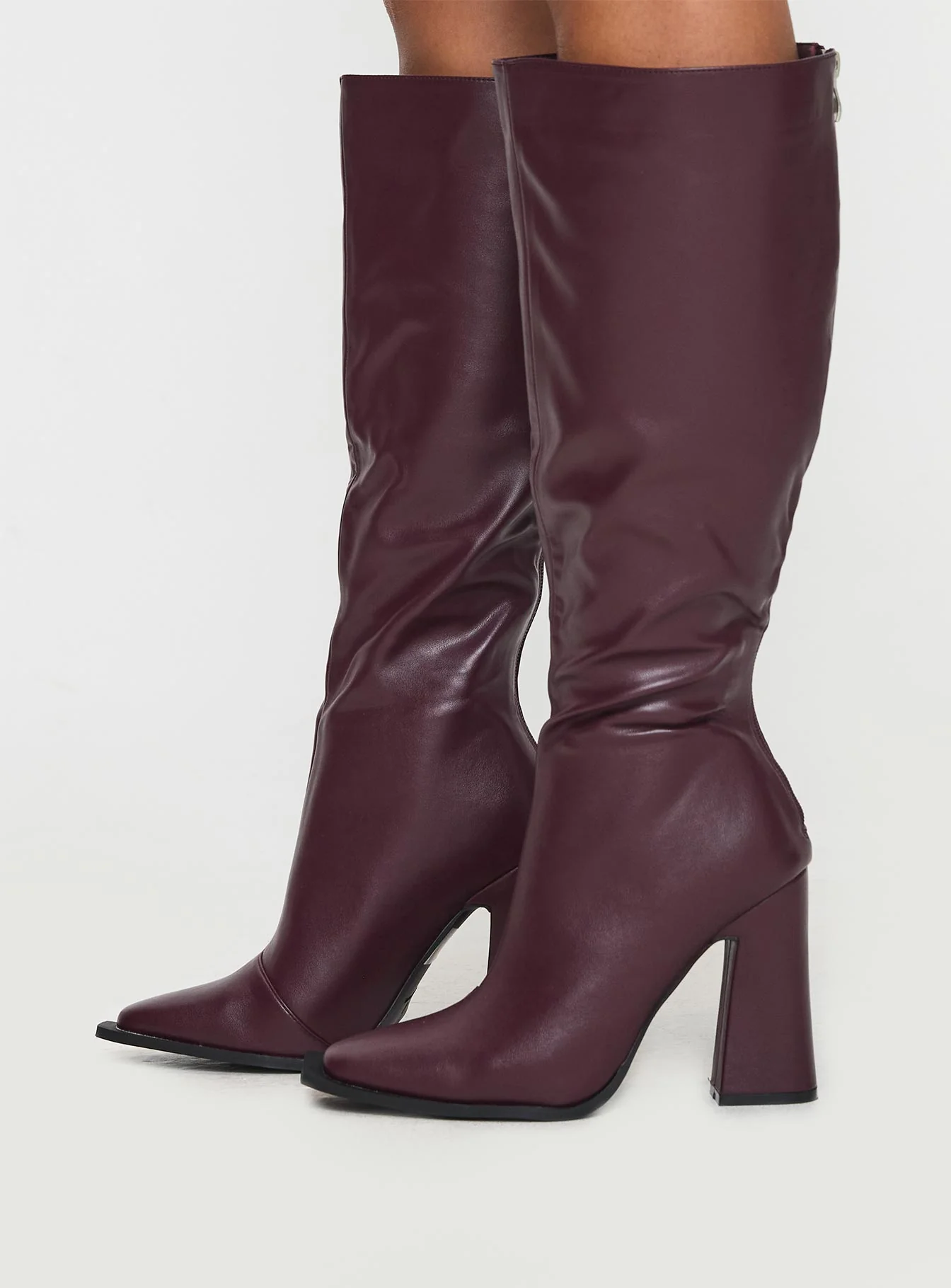 Keeley Boots Matte Burgundy - Image 3