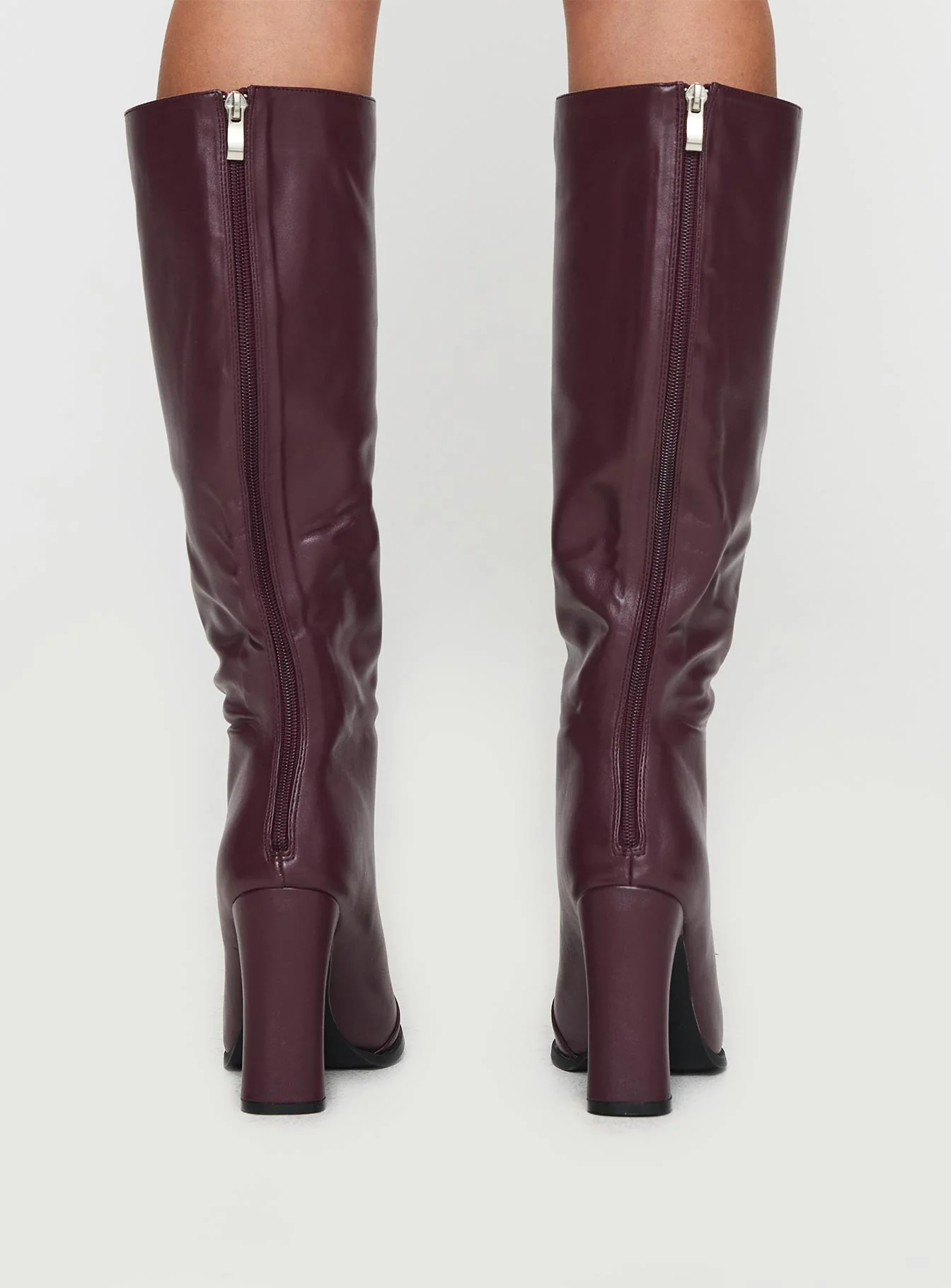 Keeley Boots Matte Burgundy - Image 4