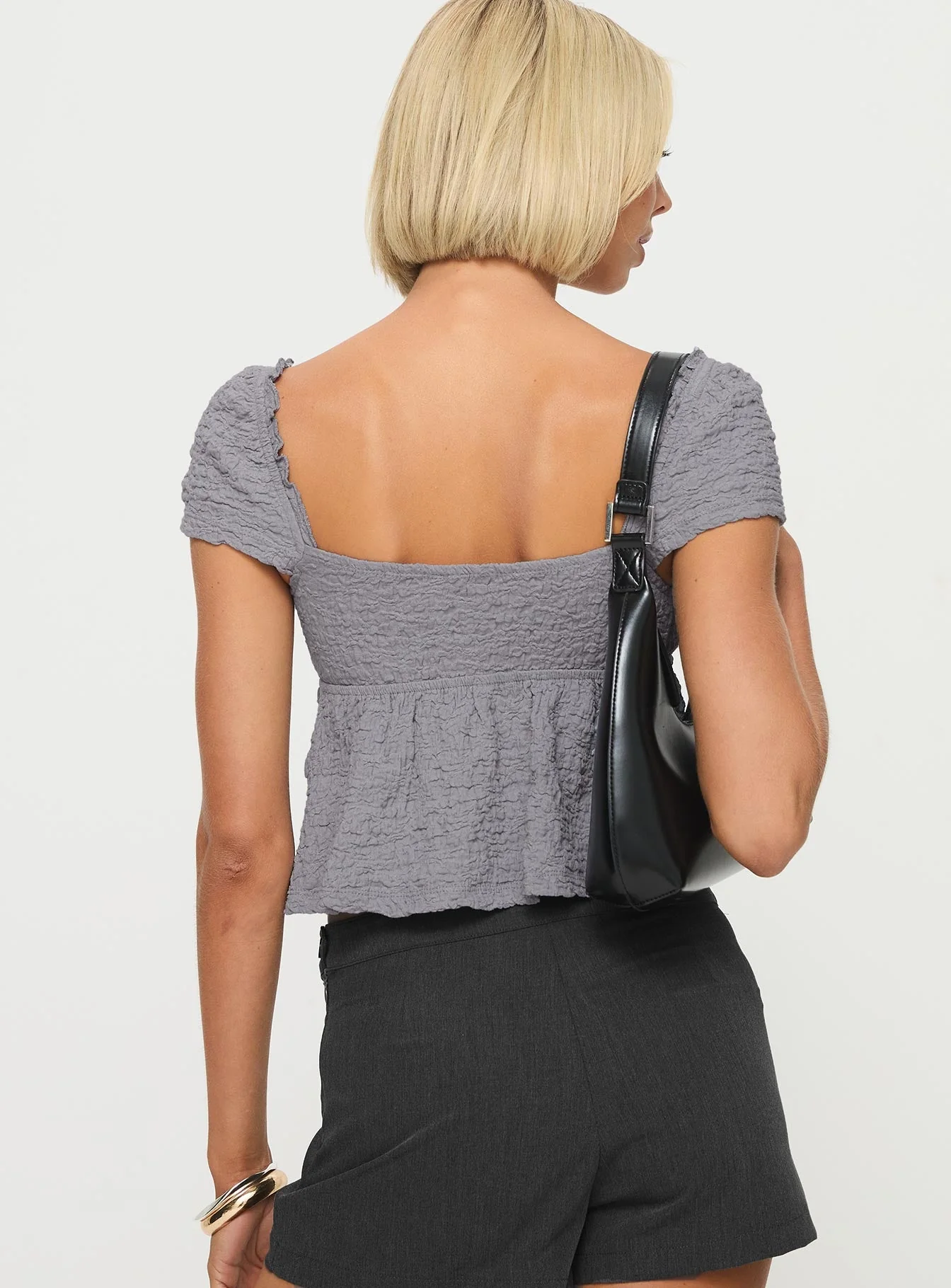 Kellan Cap Sleeve Top Blue - Image 5