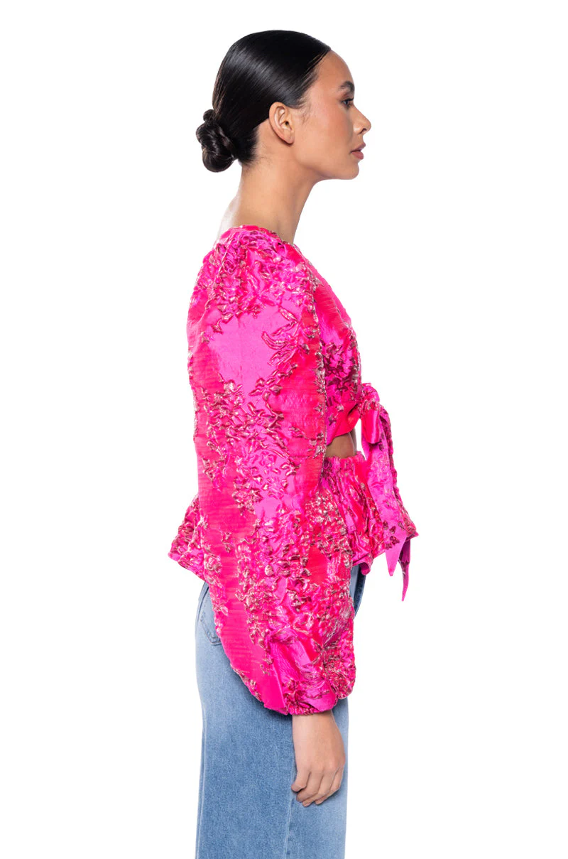 KENNA TIE FRONT BLOUSE - Image 4