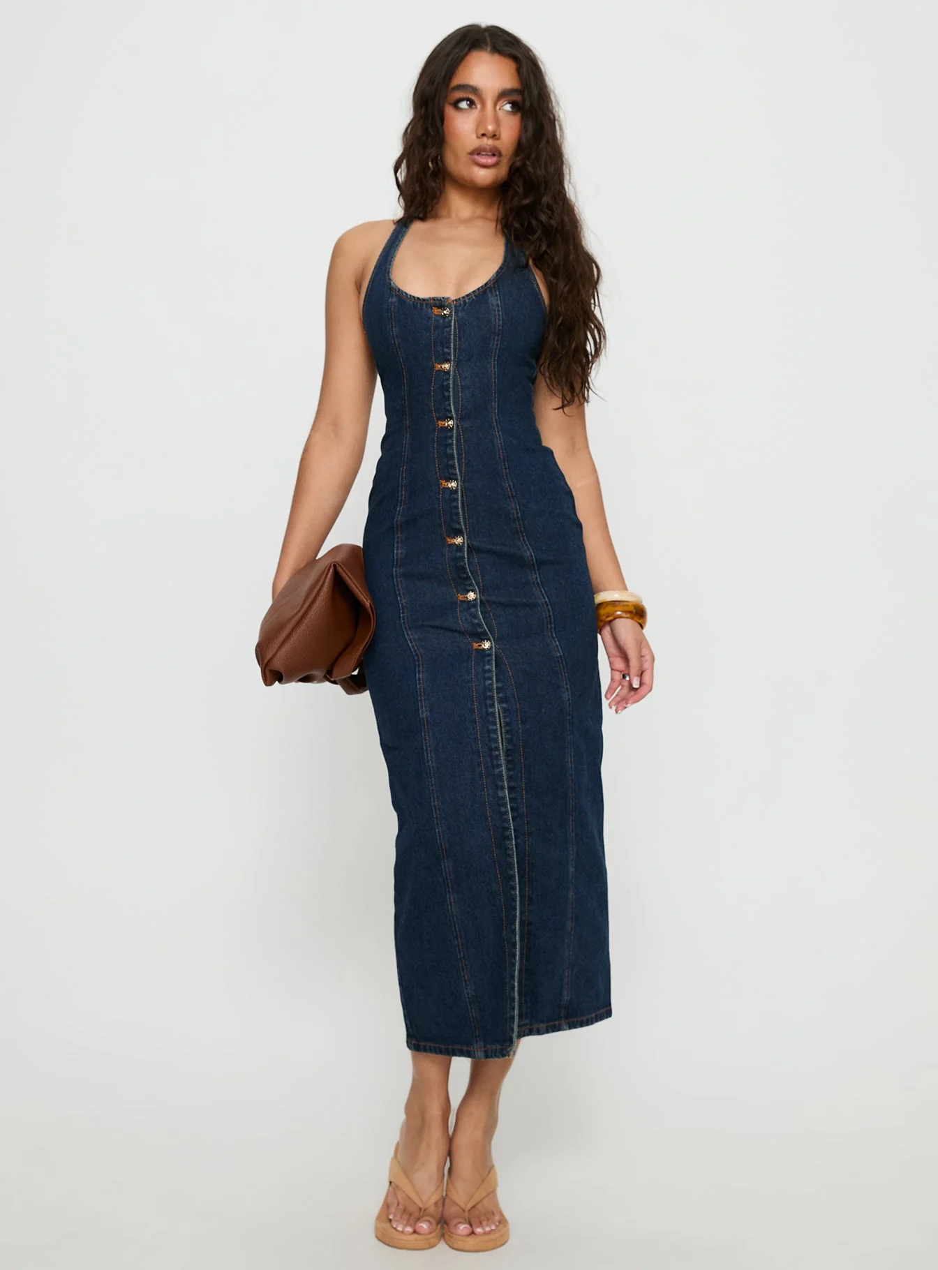 Kenny Maxi Dress Indigo - Image 3